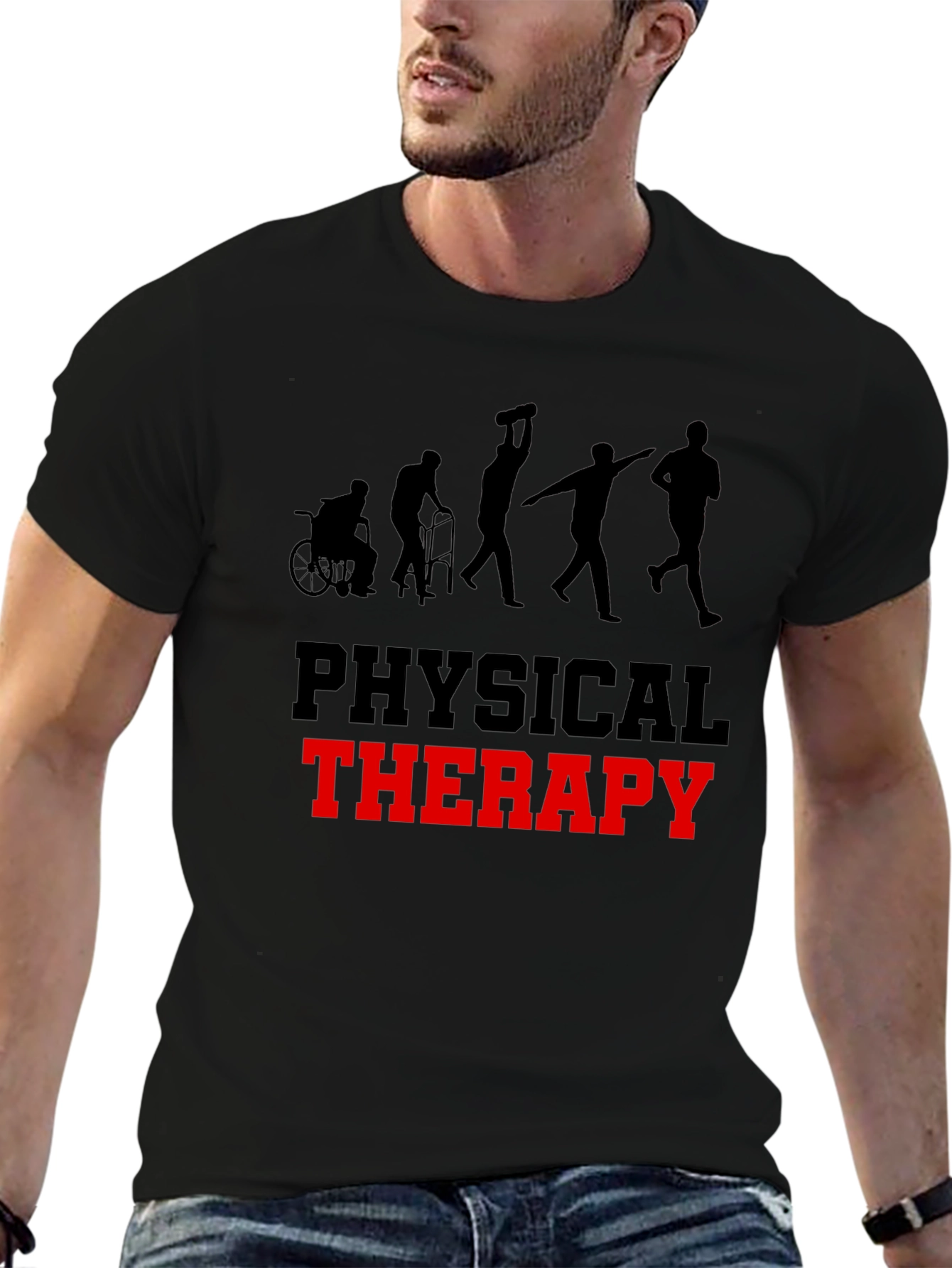 Physical Therapy Evolution Black T-Shirt