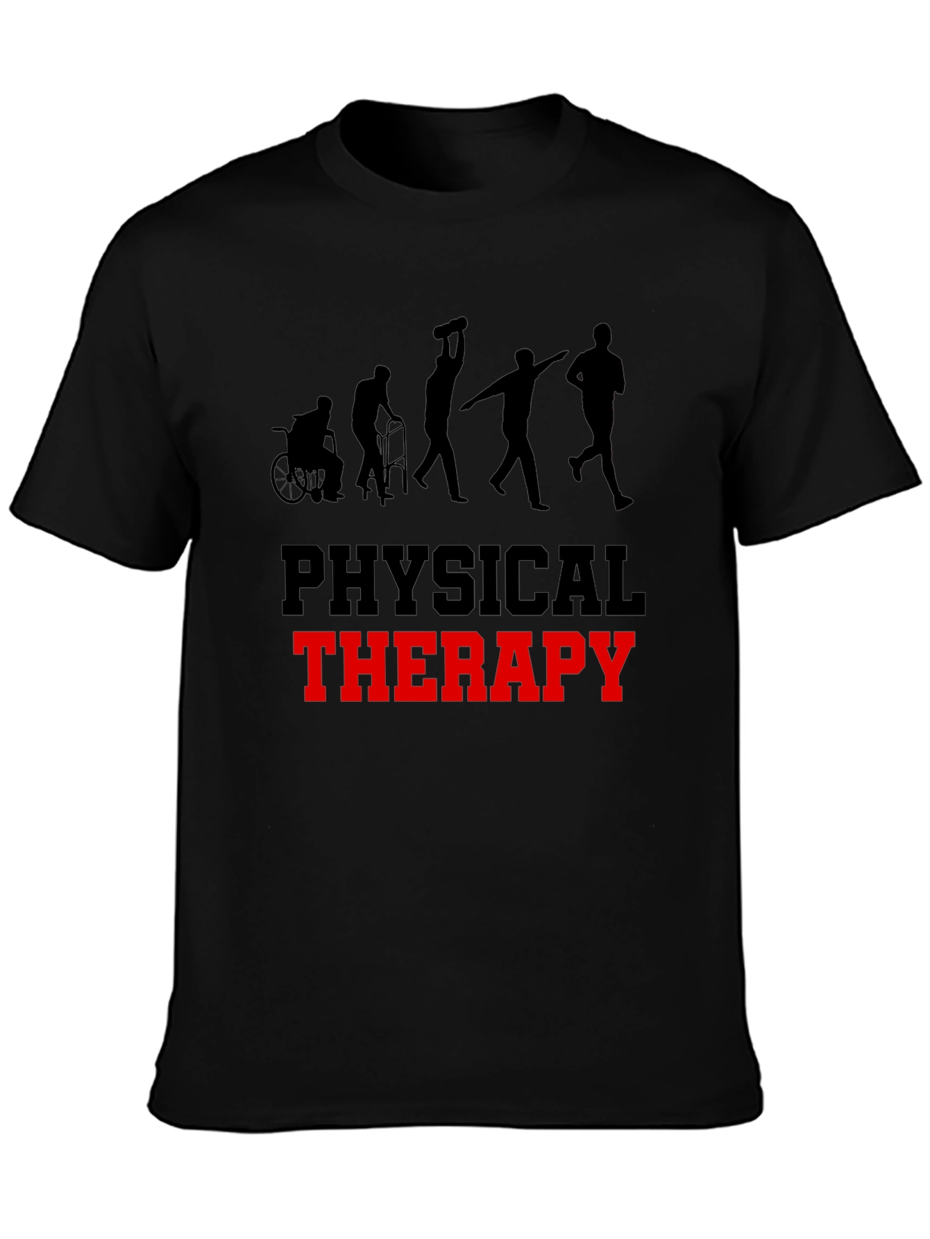 Physical Therapy Evolution Black T-Shirt
