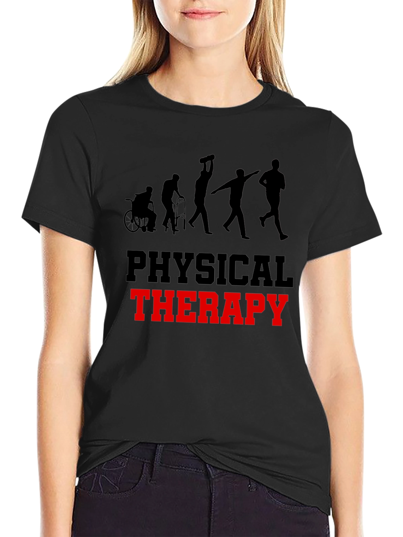 Physical Therapy Evolution Black T-Shirt