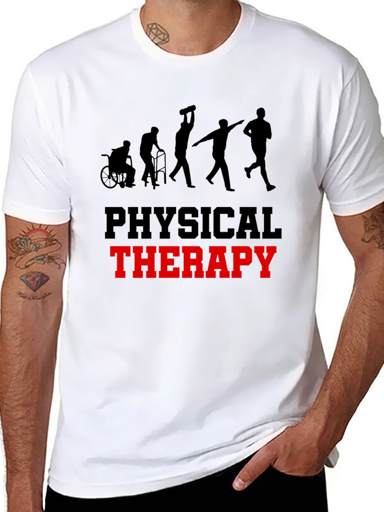 Physical Therapy Evolution Black T-Shirt