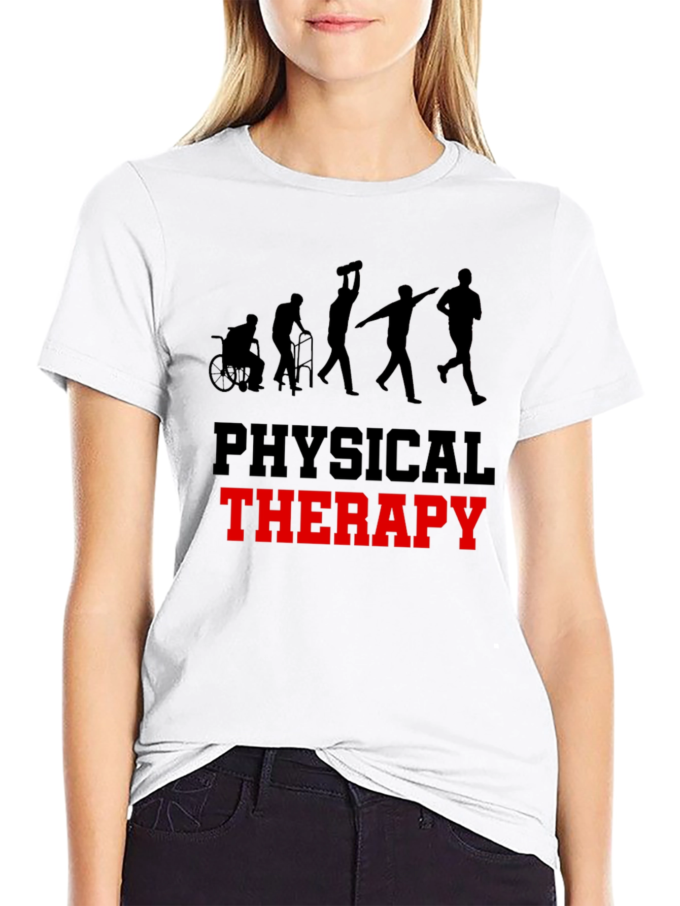 Physical Therapy Evolution Black T-Shirt