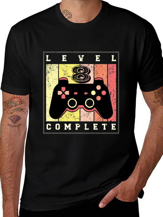 Level 8 Complete Gamer T-Shirt - Birthday Gift