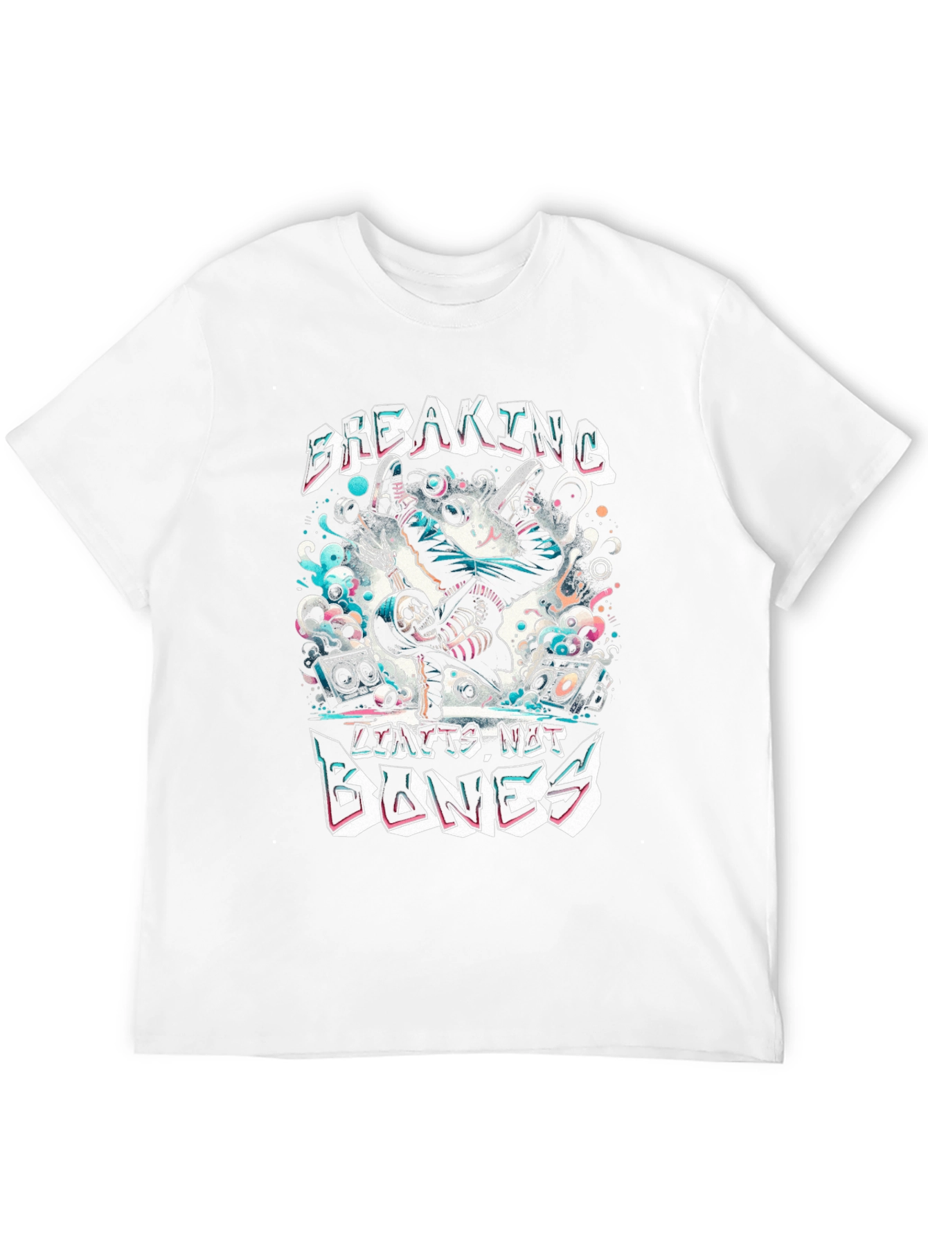 Breaking Bones Skeleton Graphic Tee