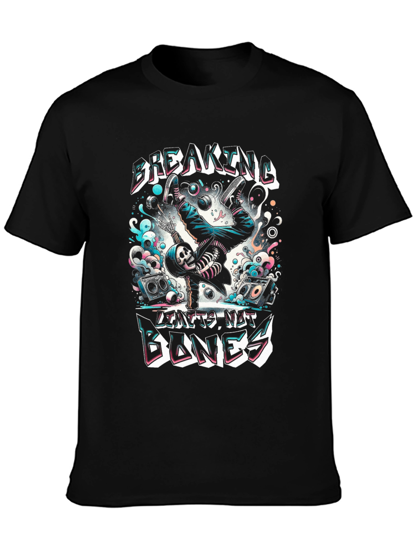 Breaking Bones Skeleton Graphic Tee