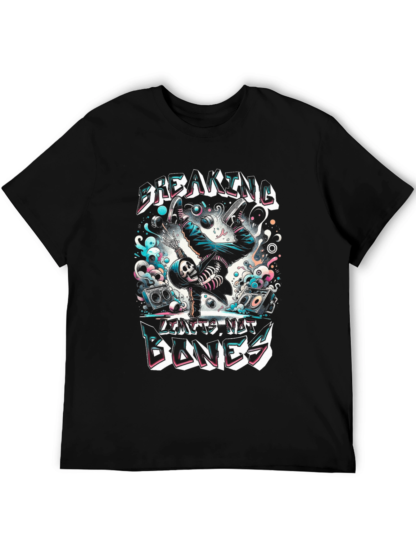 Breaking Bones Skeleton Graphic Tee