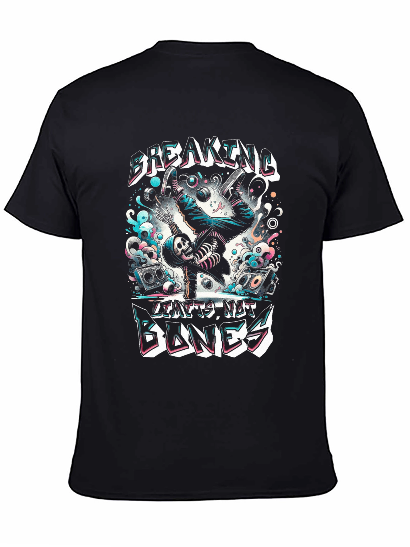 Breaking Bones Skeleton Graphic Tee