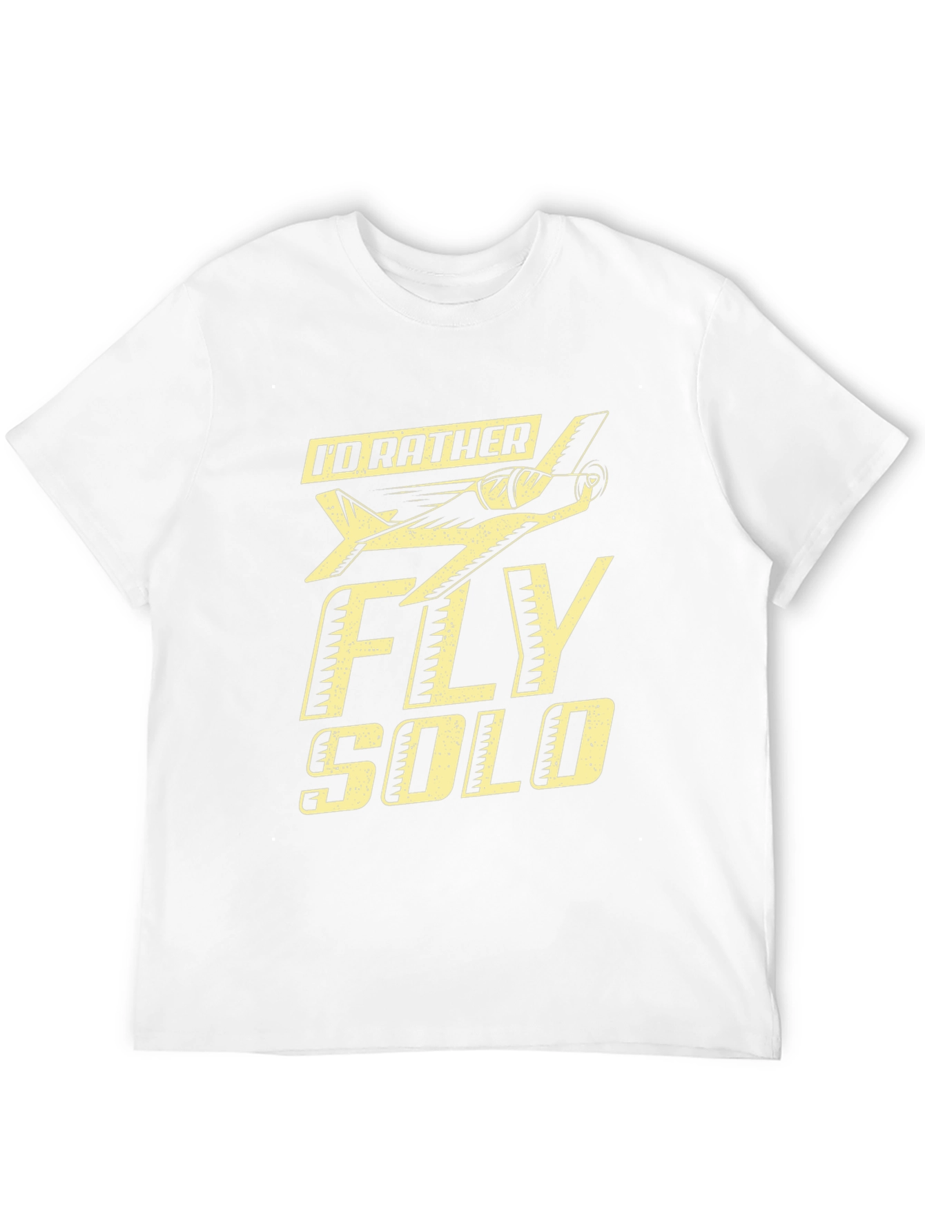 Id Rather Fly Solo Black T-Shirt