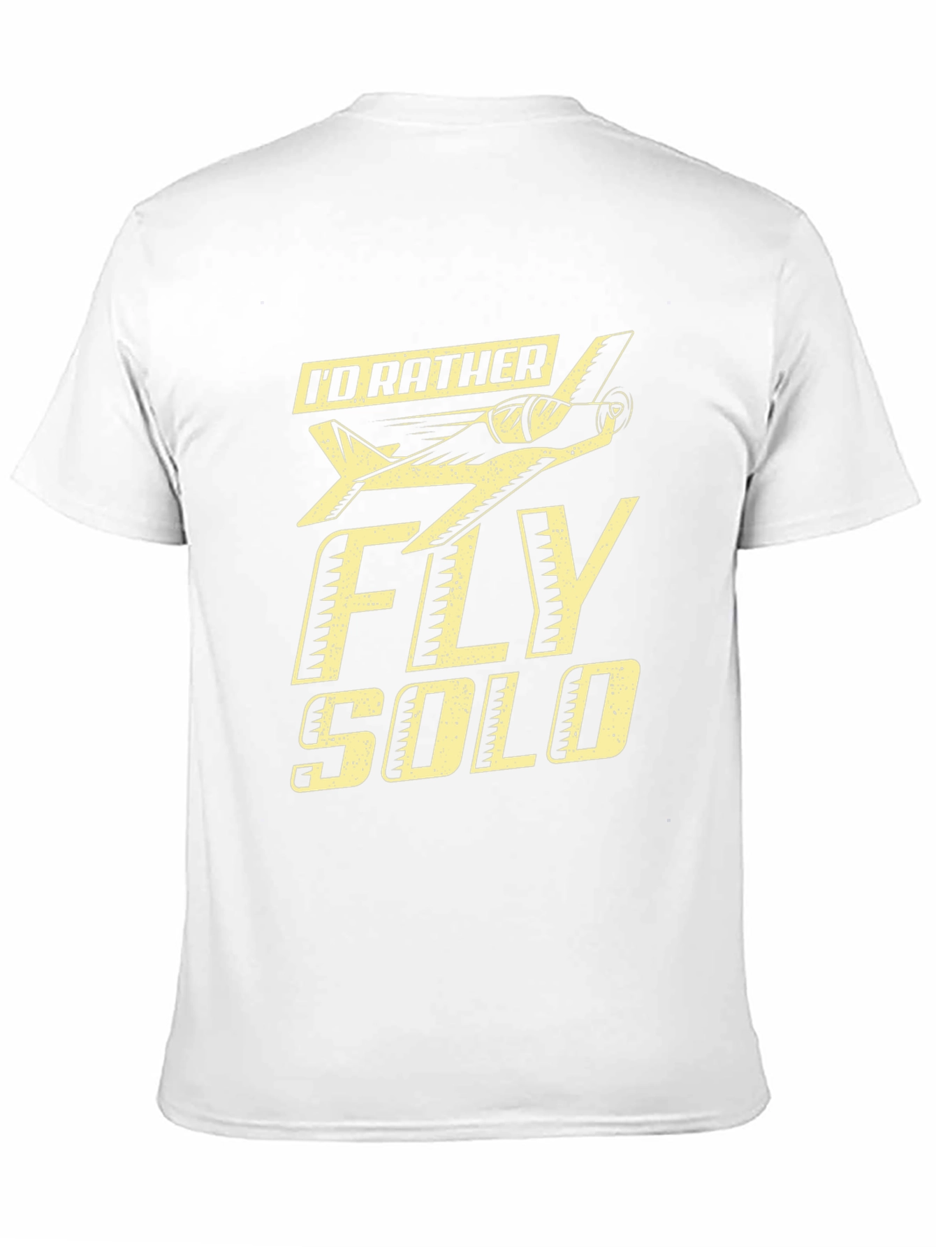 Id Rather Fly Solo Black T-Shirt