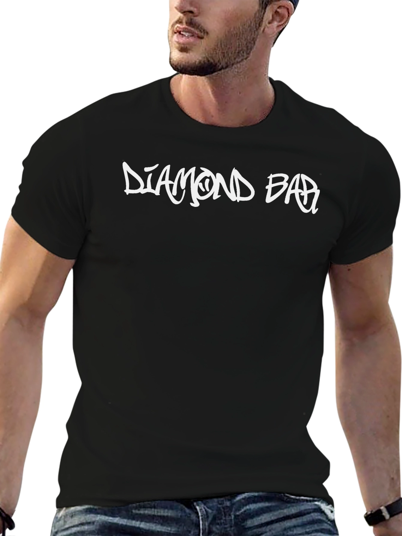Diamond Bar Graphic T-Shirt - Casual Style