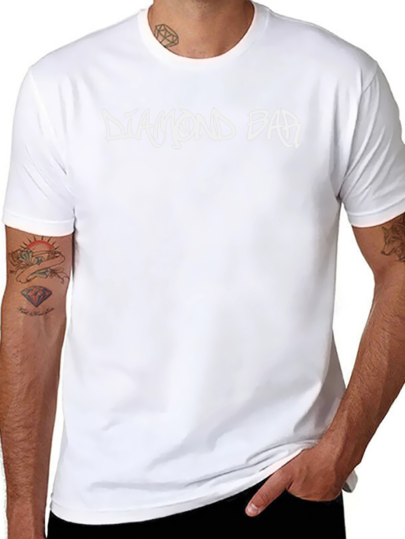 Diamond Bar Graphic T-Shirt - Casual Style