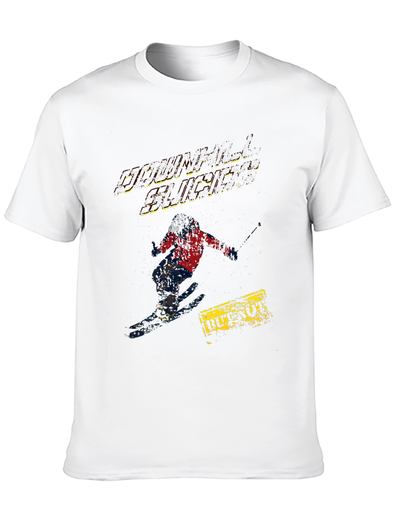 Downhill Slickers Graphic Tee - Black Cotton T-Shirt