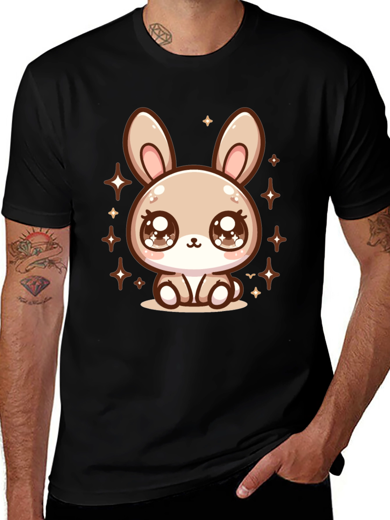 Cute Bunny Graphic Tee - Soft & Stylish