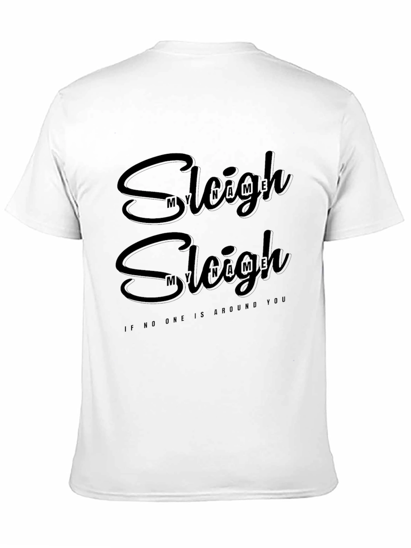 Sleigh My Name Black Graphic T-Shirt