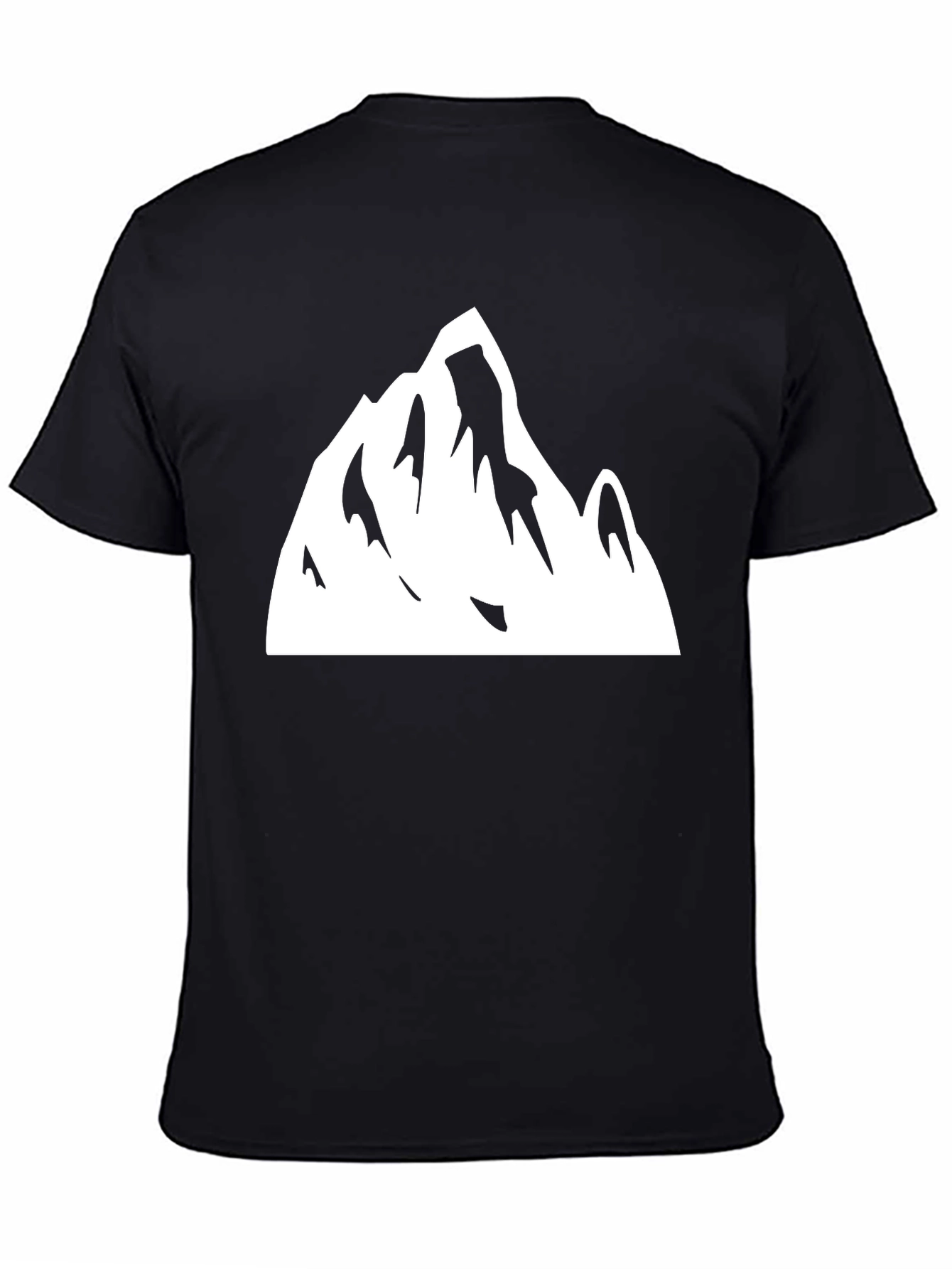 Mountain Graphic Tee - Black Cotton