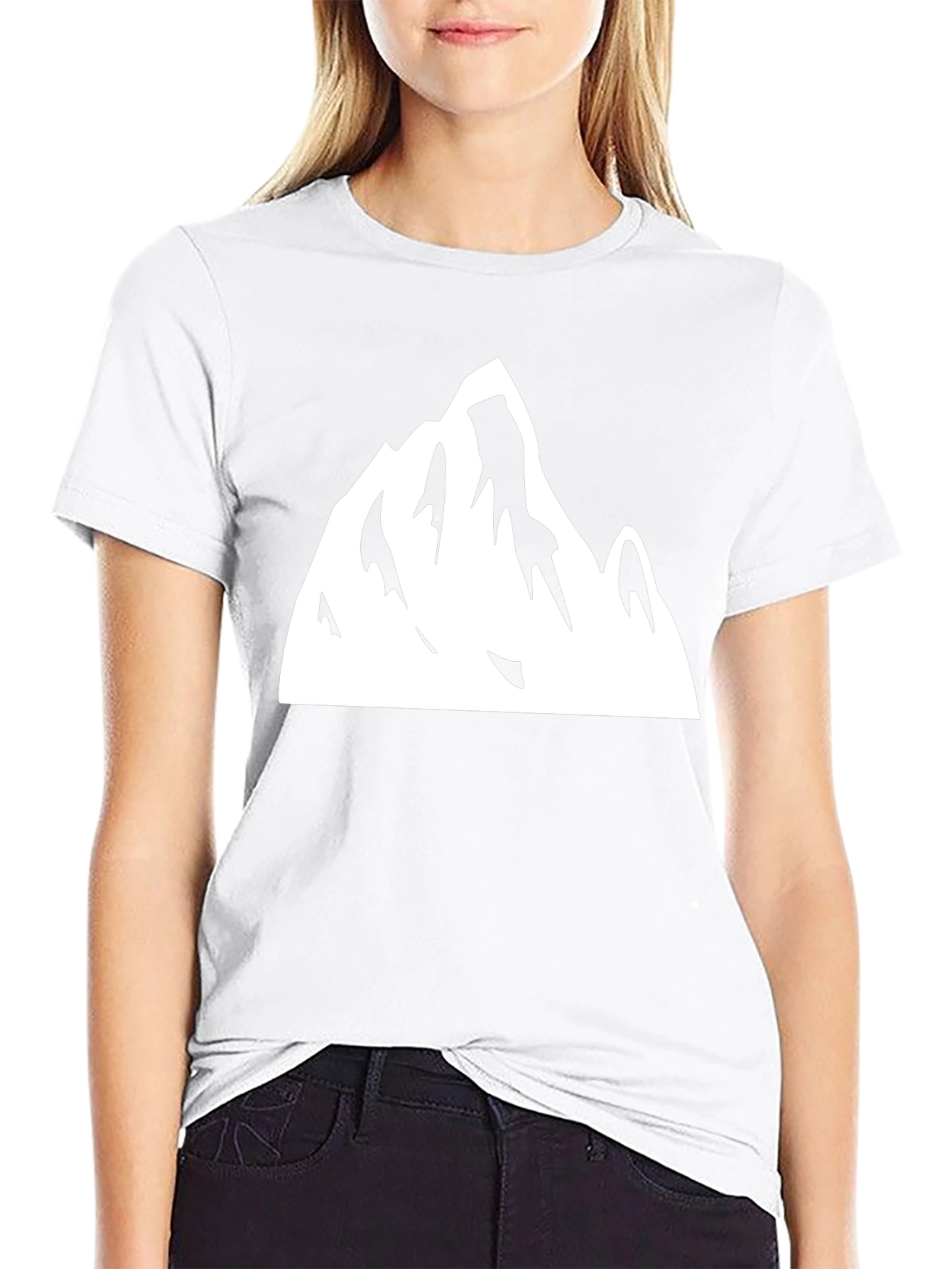 Mountain Graphic Tee - Black Cotton