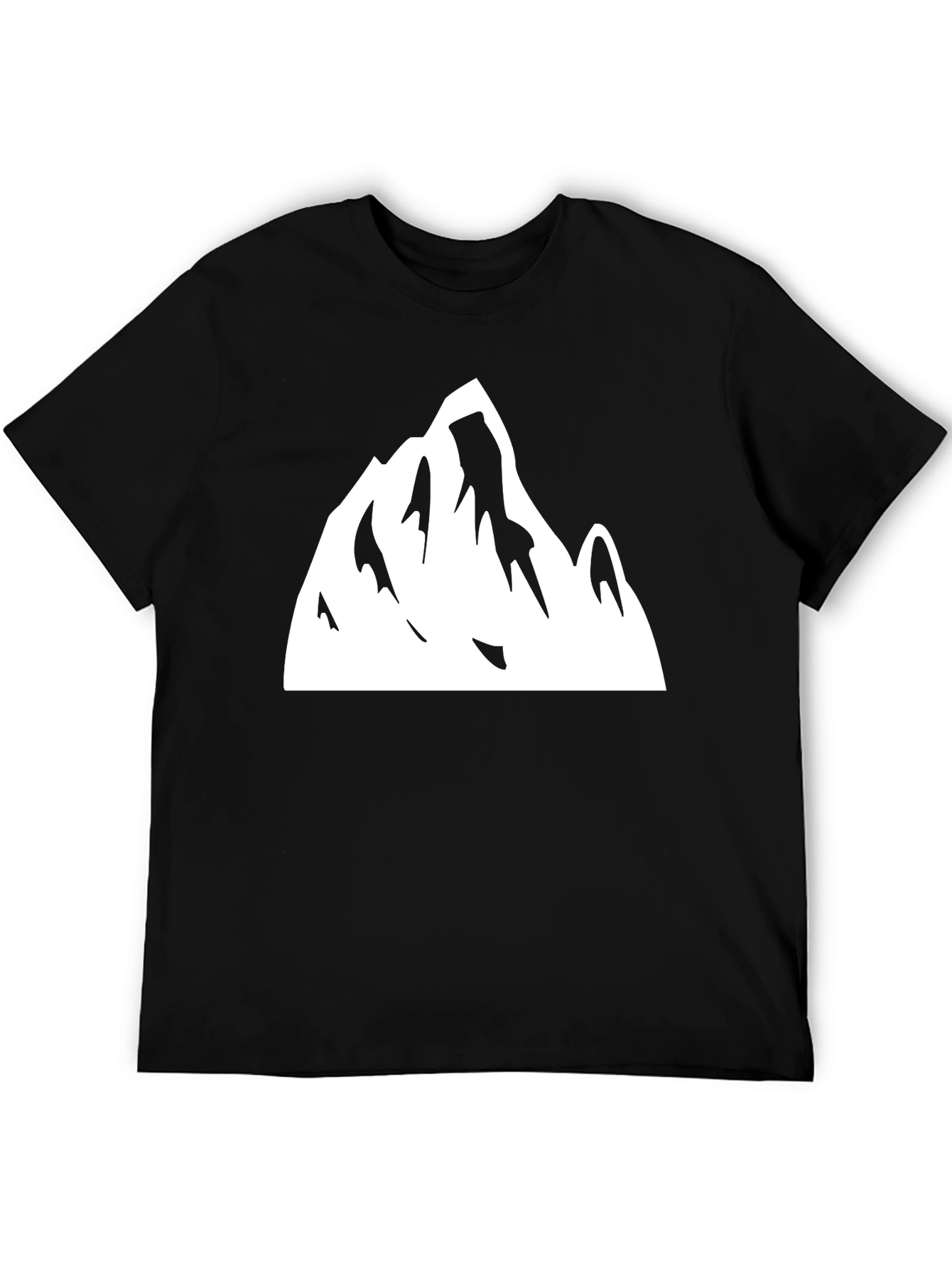 Mountain Graphic Tee - Black Cotton