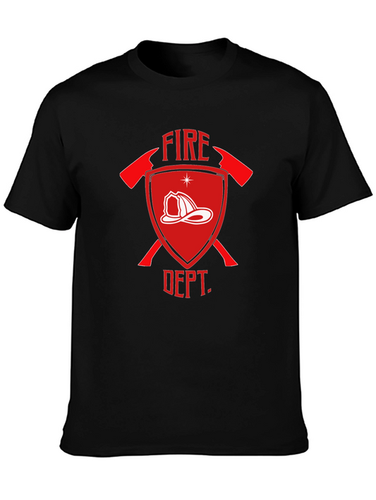 Fire Dept. Graphic Tee - Firefighter Tribute Shirt