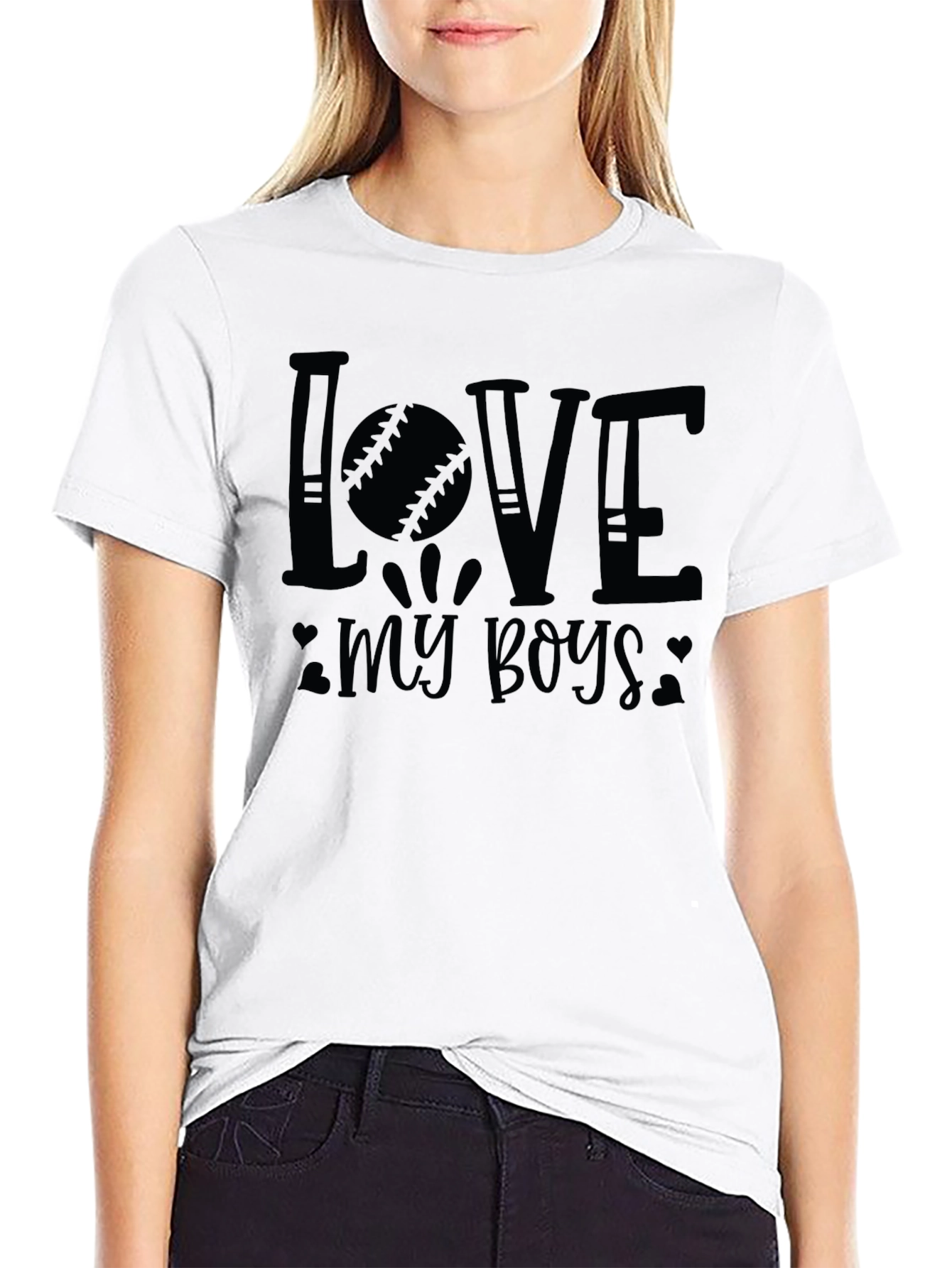 Love My Boys Baseball T-Shirt