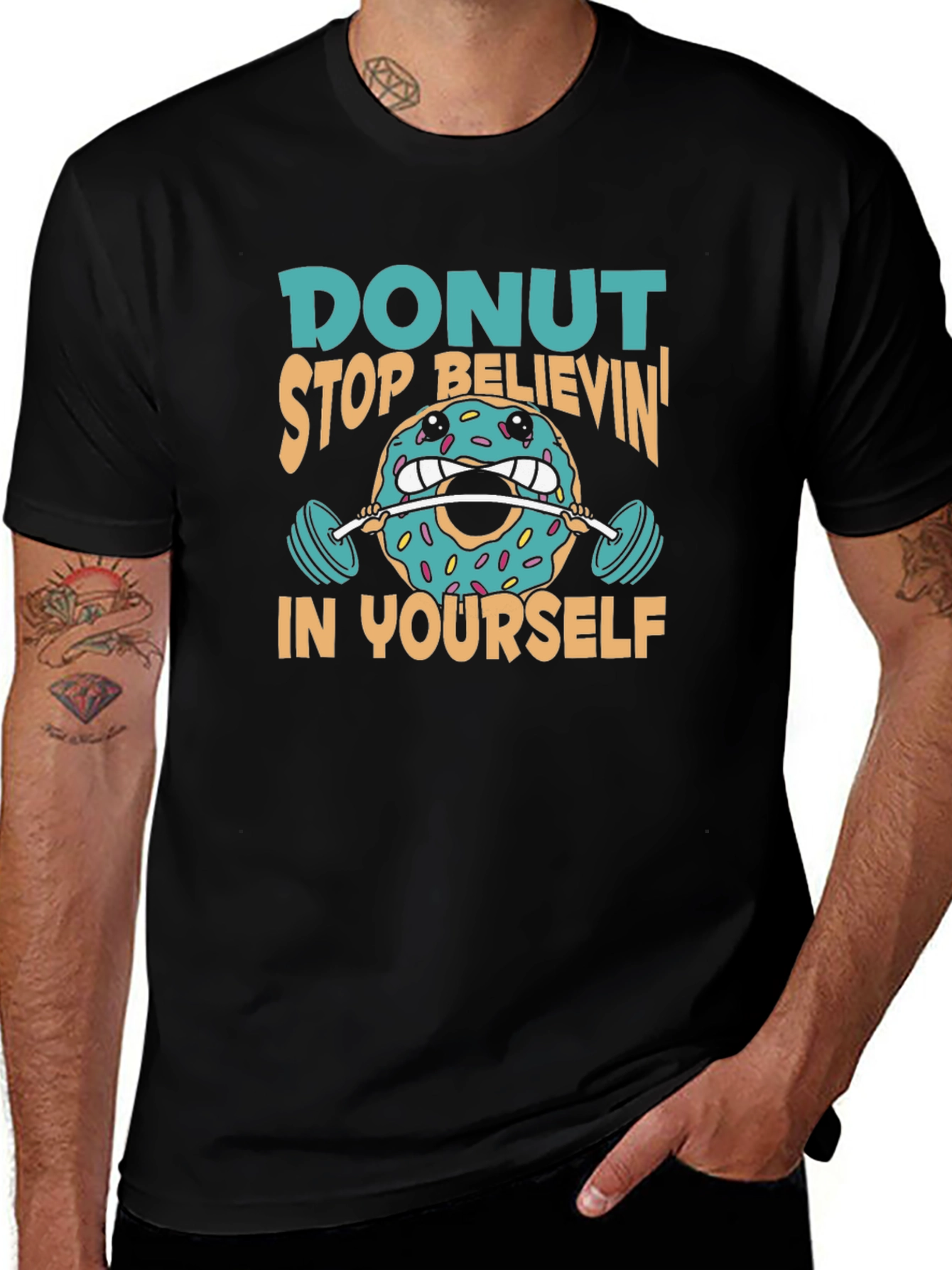 Donut Believe in Yourself Graphic T-Shirt