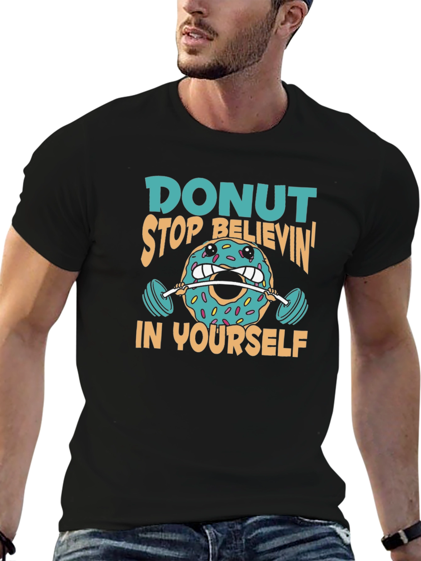 Donut Believe in Yourself Graphic T-Shirt