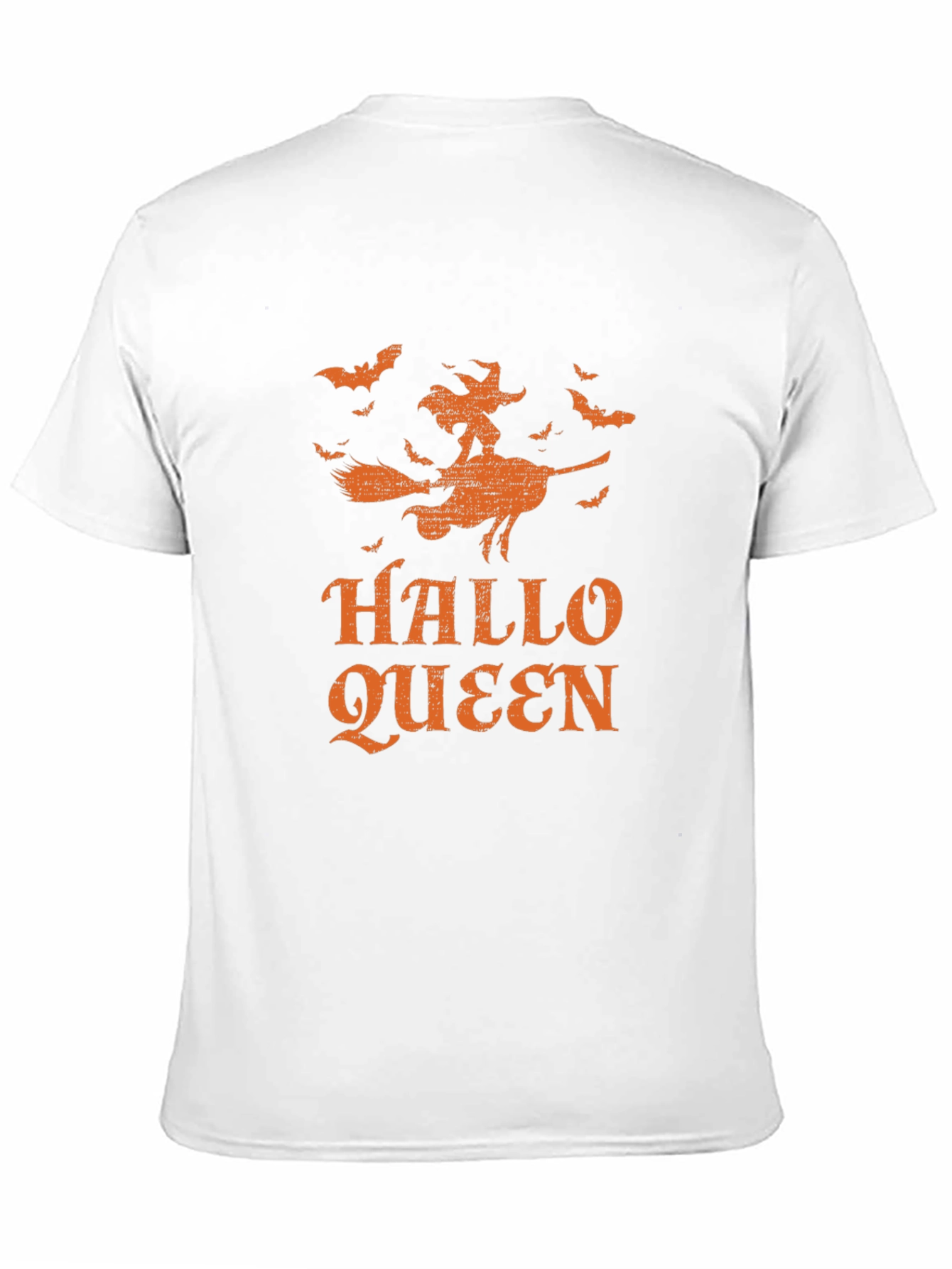 Hallo Queen Graphic Tee - Halloween Witch Shirt