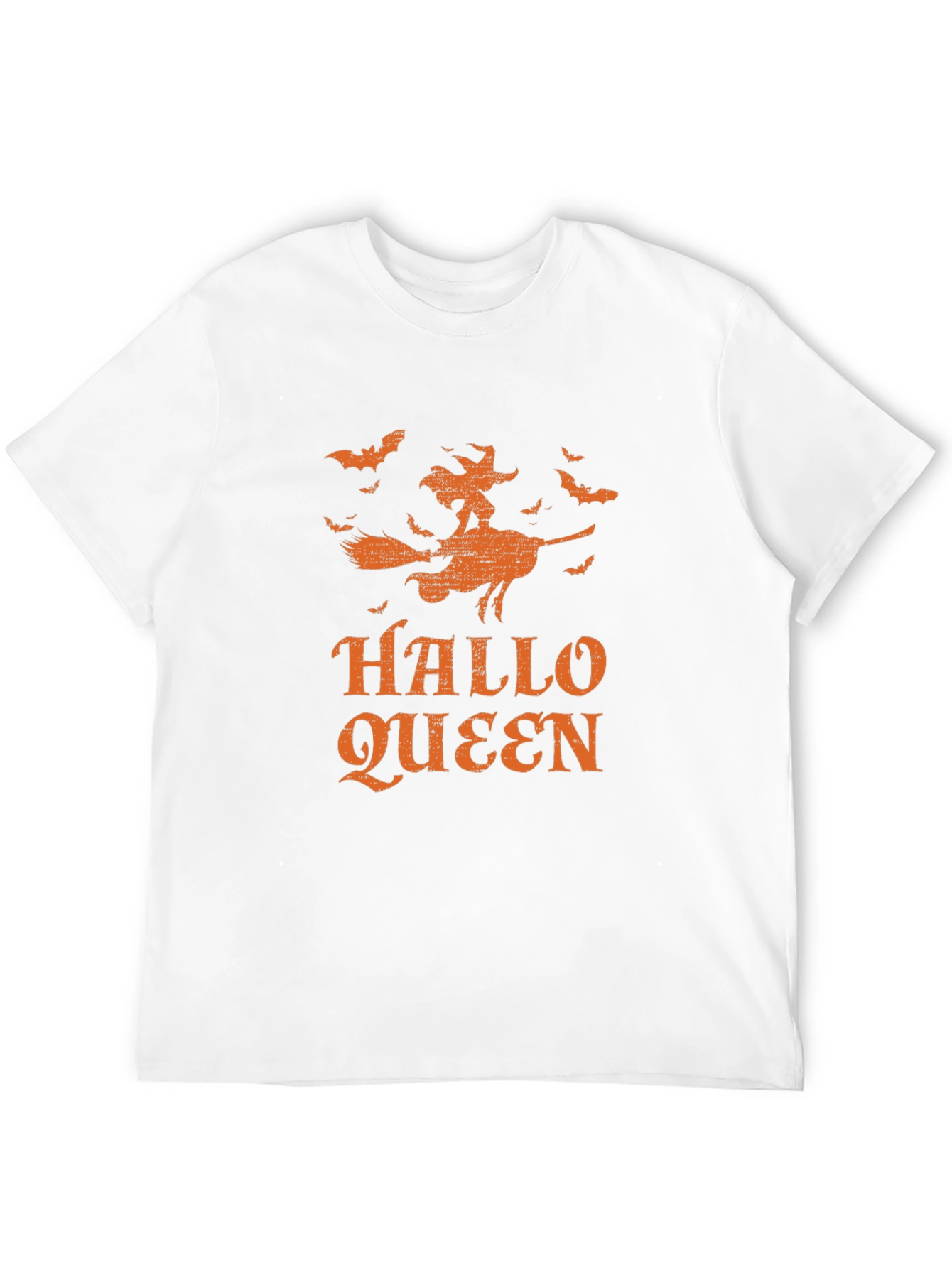 Hallo Queen Graphic Tee - Halloween Witch Shirt
