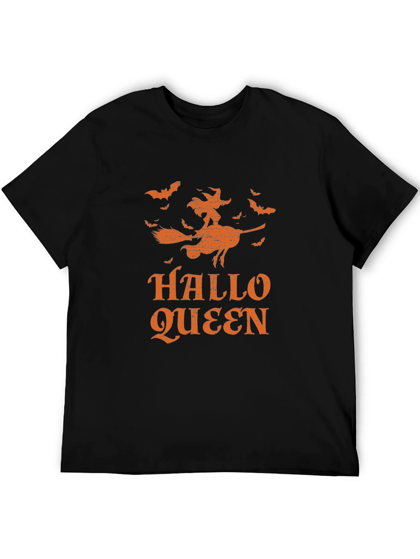 Hallo Queen Graphic Tee - Halloween Witch Shirt