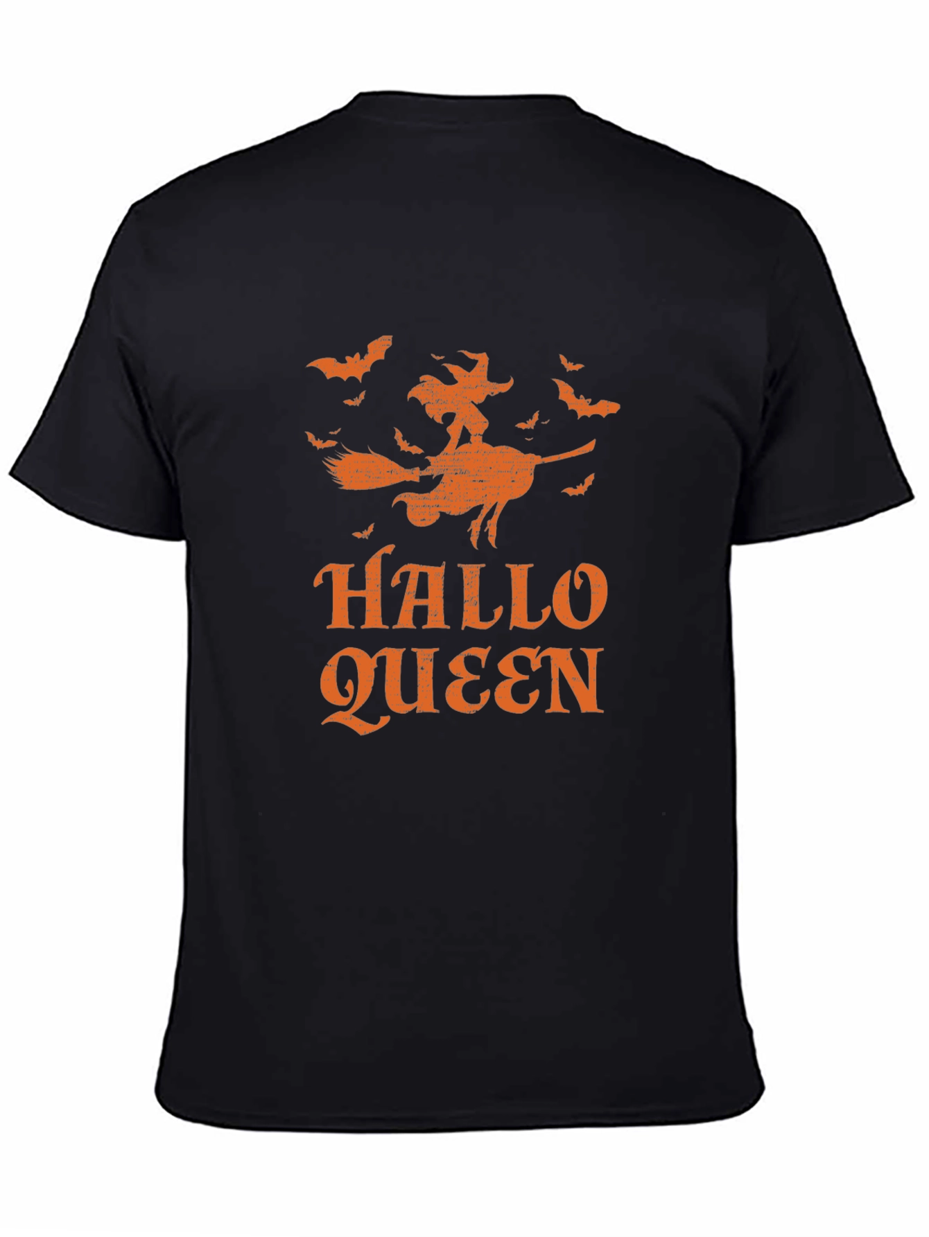 Hallo Queen Graphic Tee - Halloween Witch Shirt