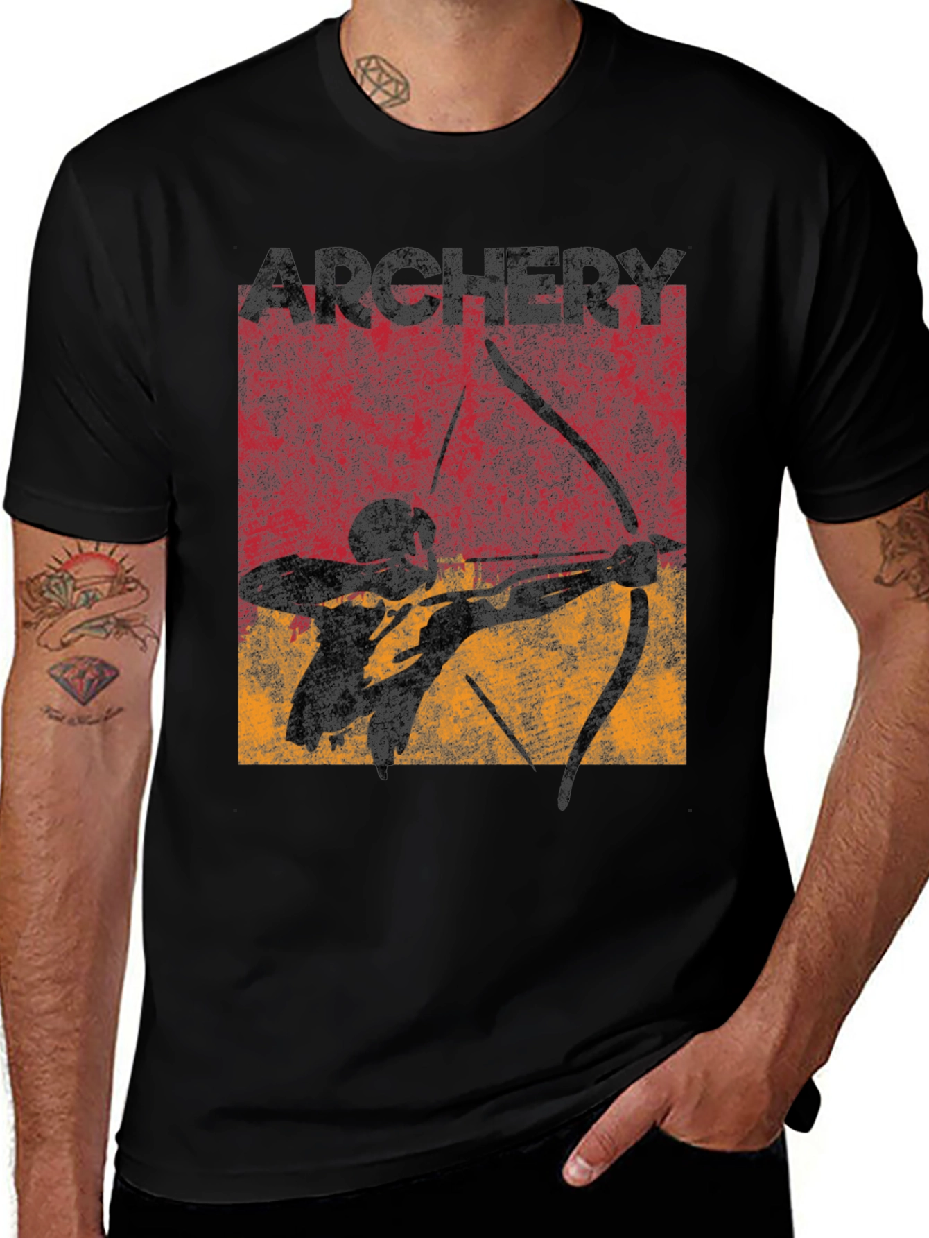 Archery Graphic Tee - Classic Archer Design