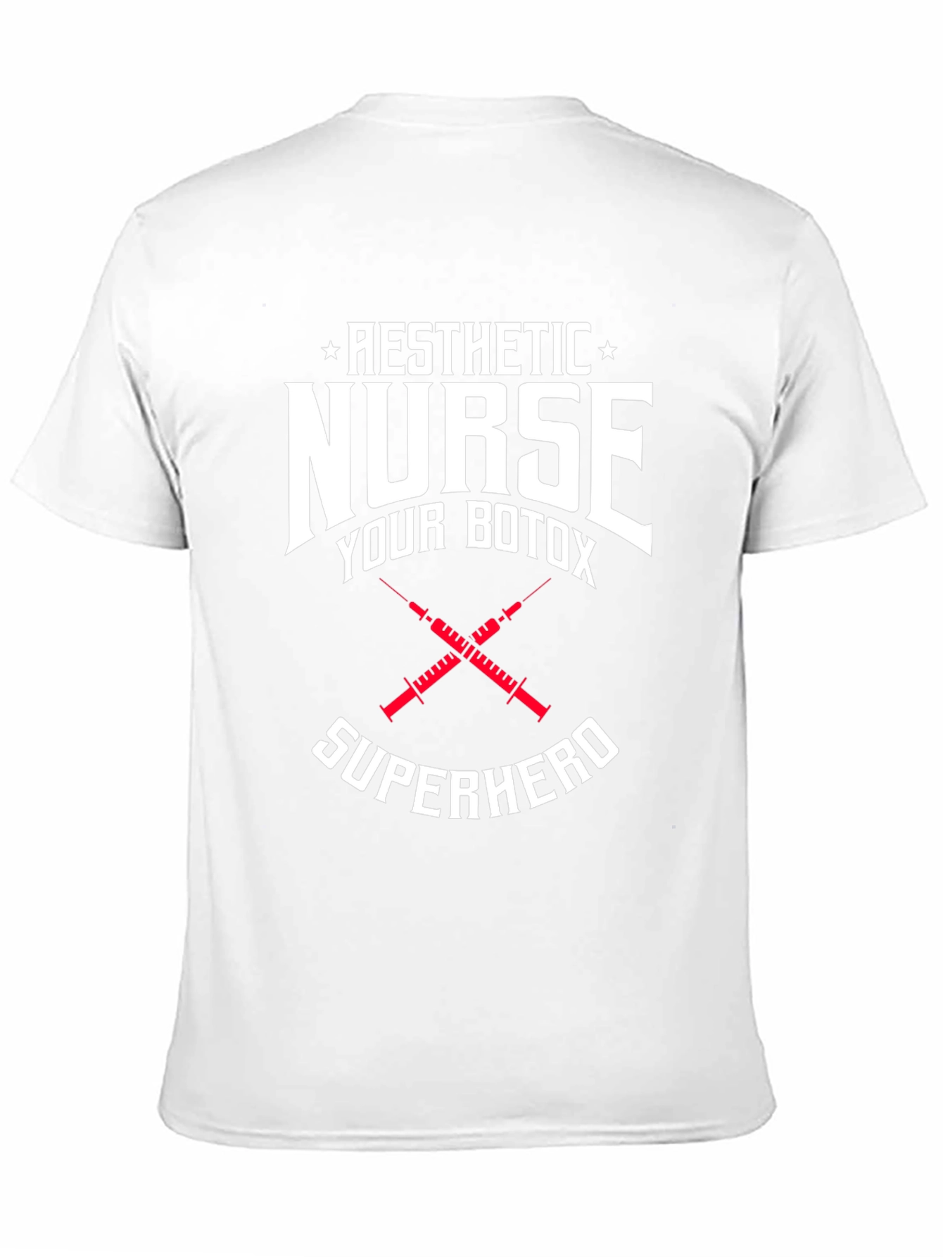 Aesthetic Nurse Botox Superhero Graphic T-Shirt