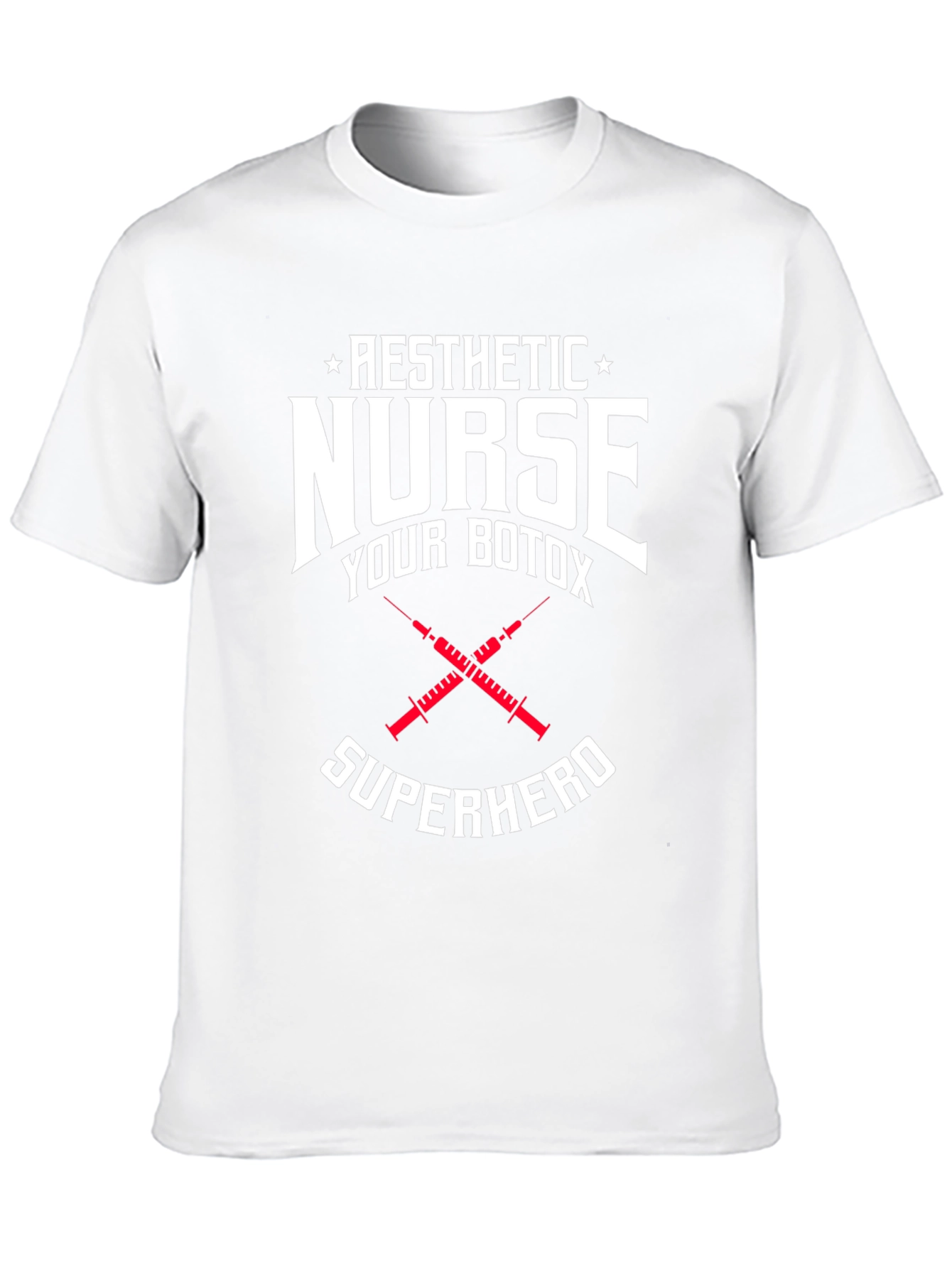 Aesthetic Nurse Botox Superhero Graphic T-Shirt
