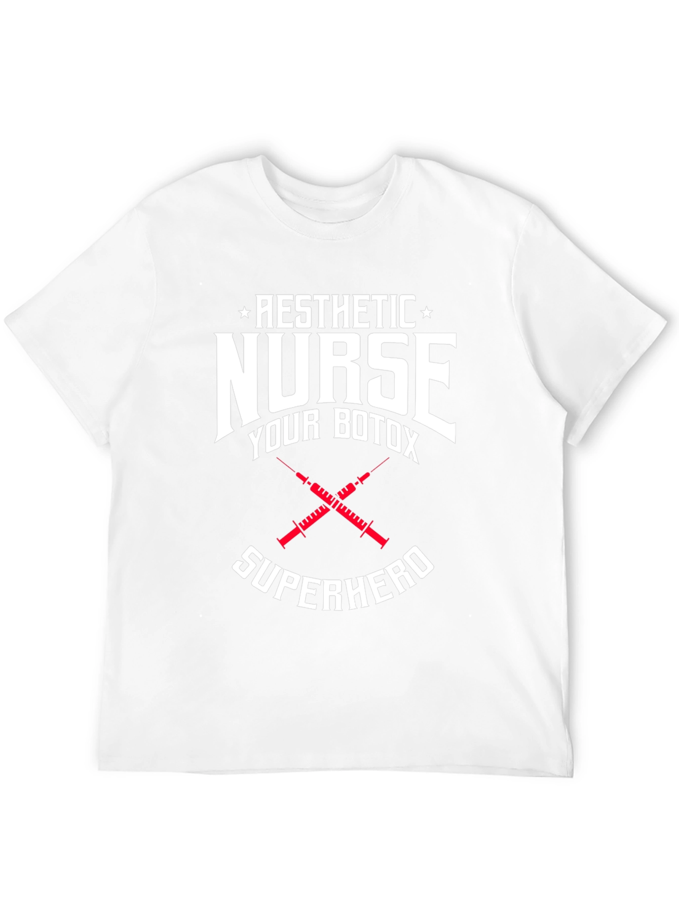 Aesthetic Nurse Botox Superhero Graphic T-Shirt
