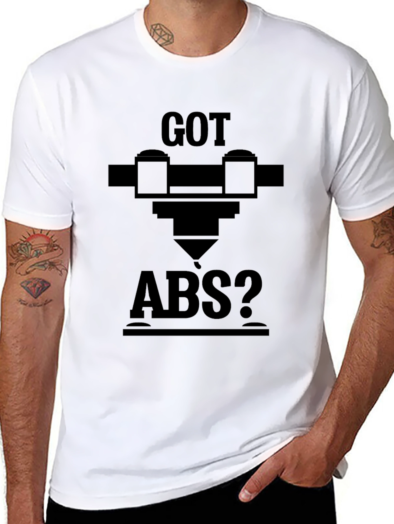 Got ABS? 3D Printing Enthusiasts Black Tee