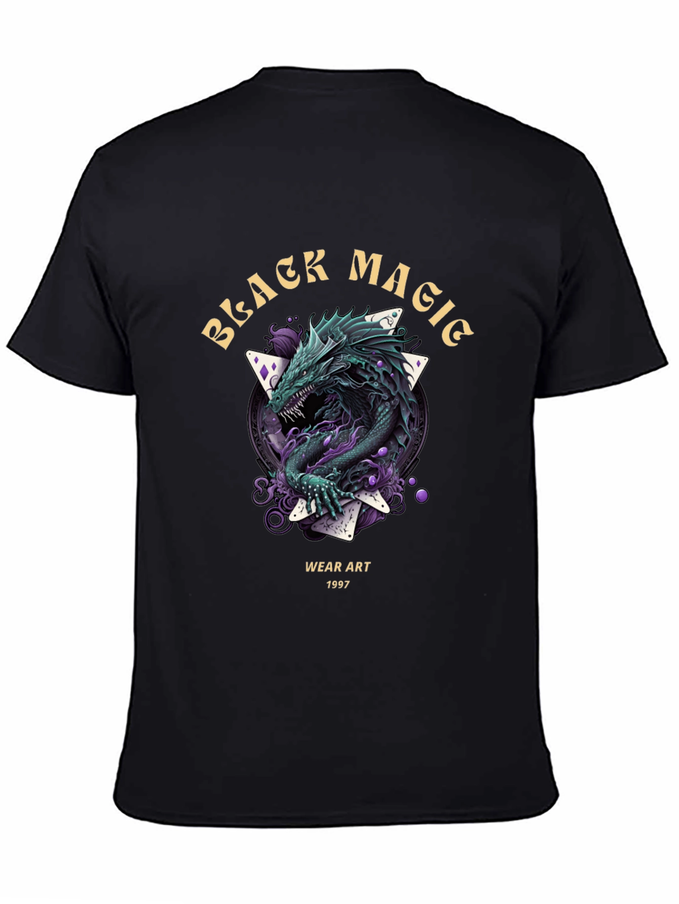 Black Magic Dragon Graphic T-Shirt