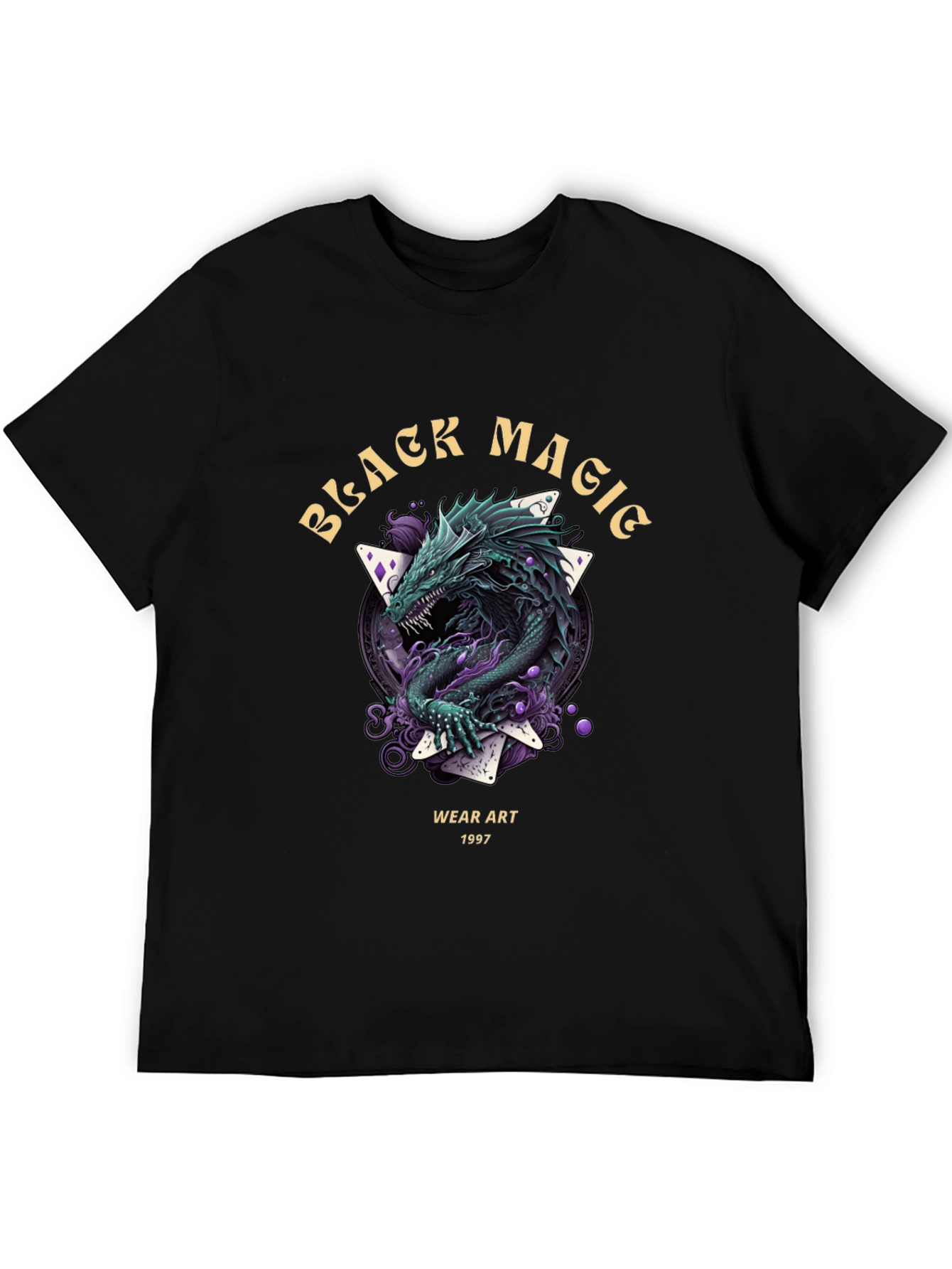 Black Magic Dragon Graphic T-Shirt