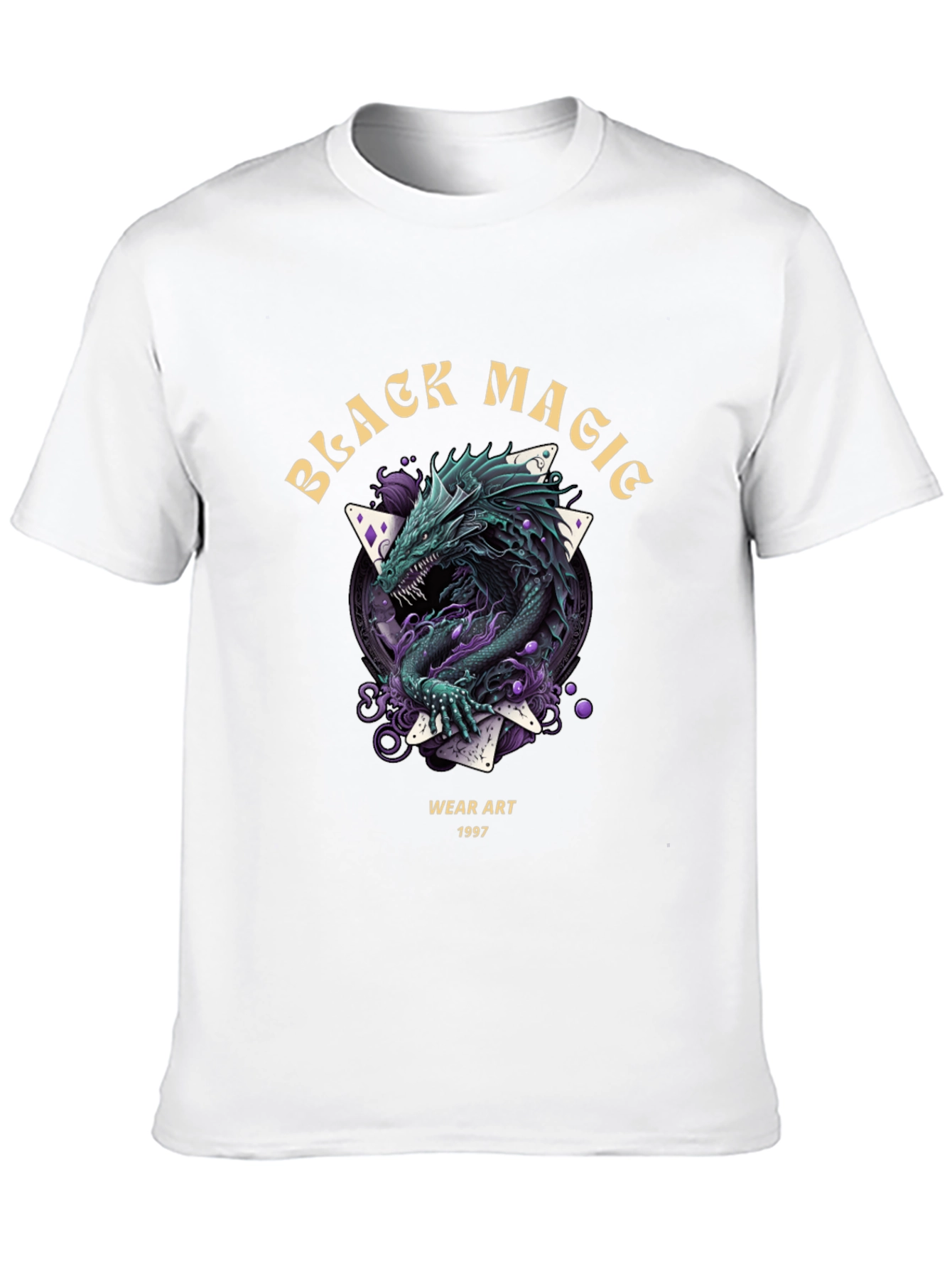 Black Magic Dragon Graphic T-Shirt