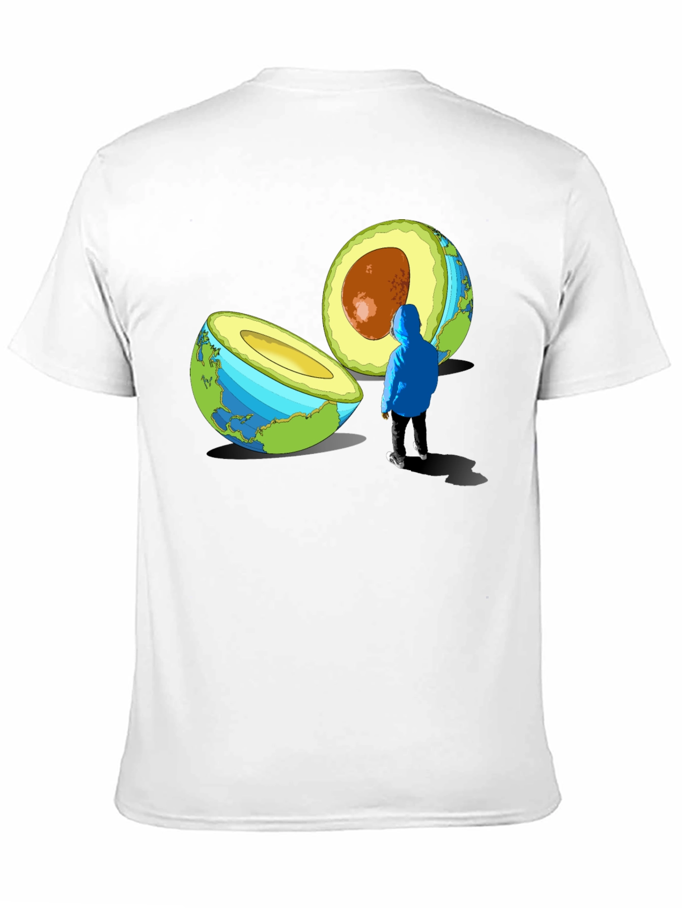 Avocado Earth T-Shirt - Sustainable Style