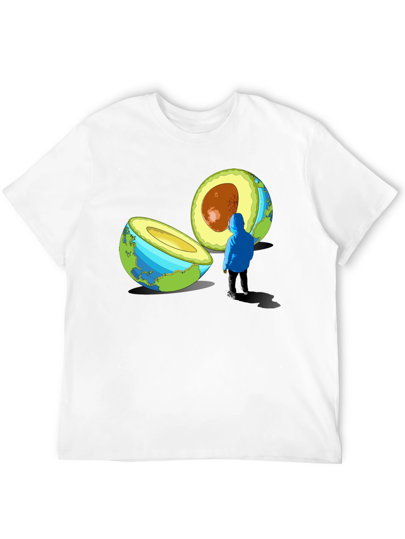 Avocado Earth T-Shirt - Sustainable Style