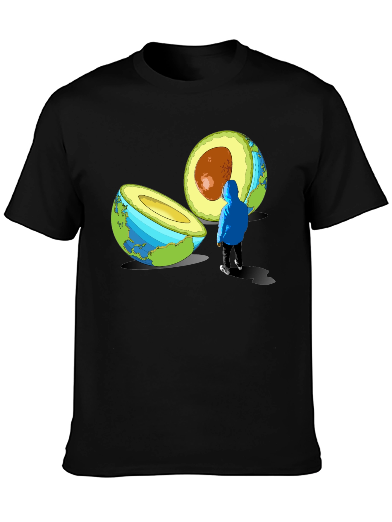 Avocado Earth T-Shirt - Sustainable Style