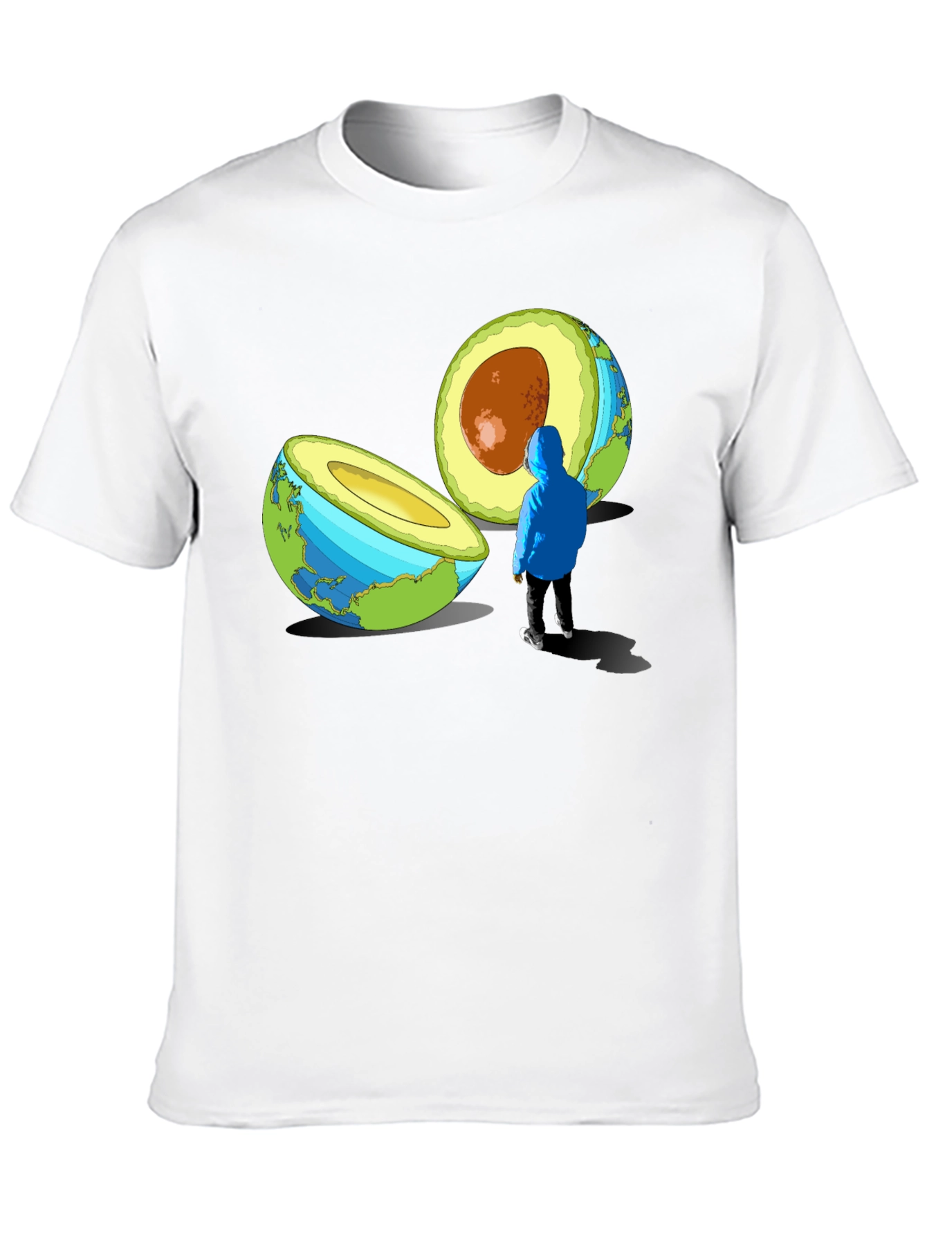 Avocado Earth T-Shirt - Sustainable Style