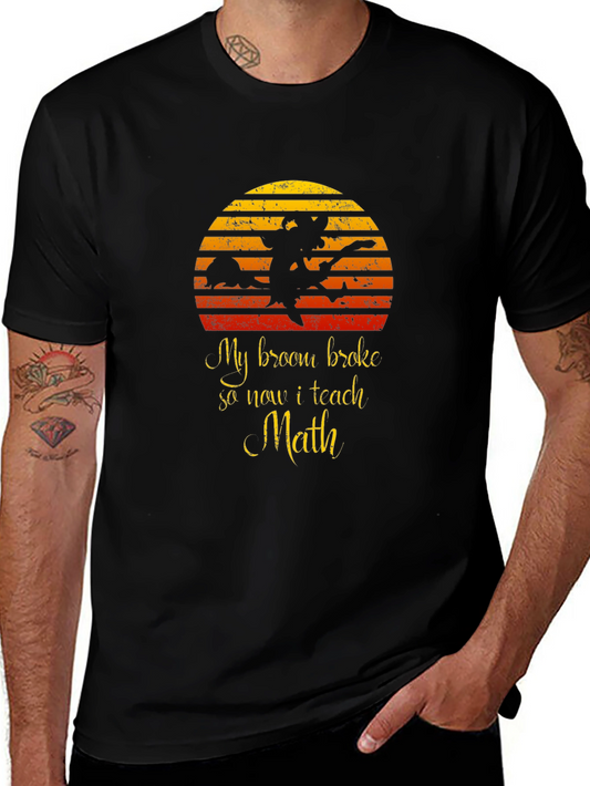 Funny Witch Math Teacher T-Shirt