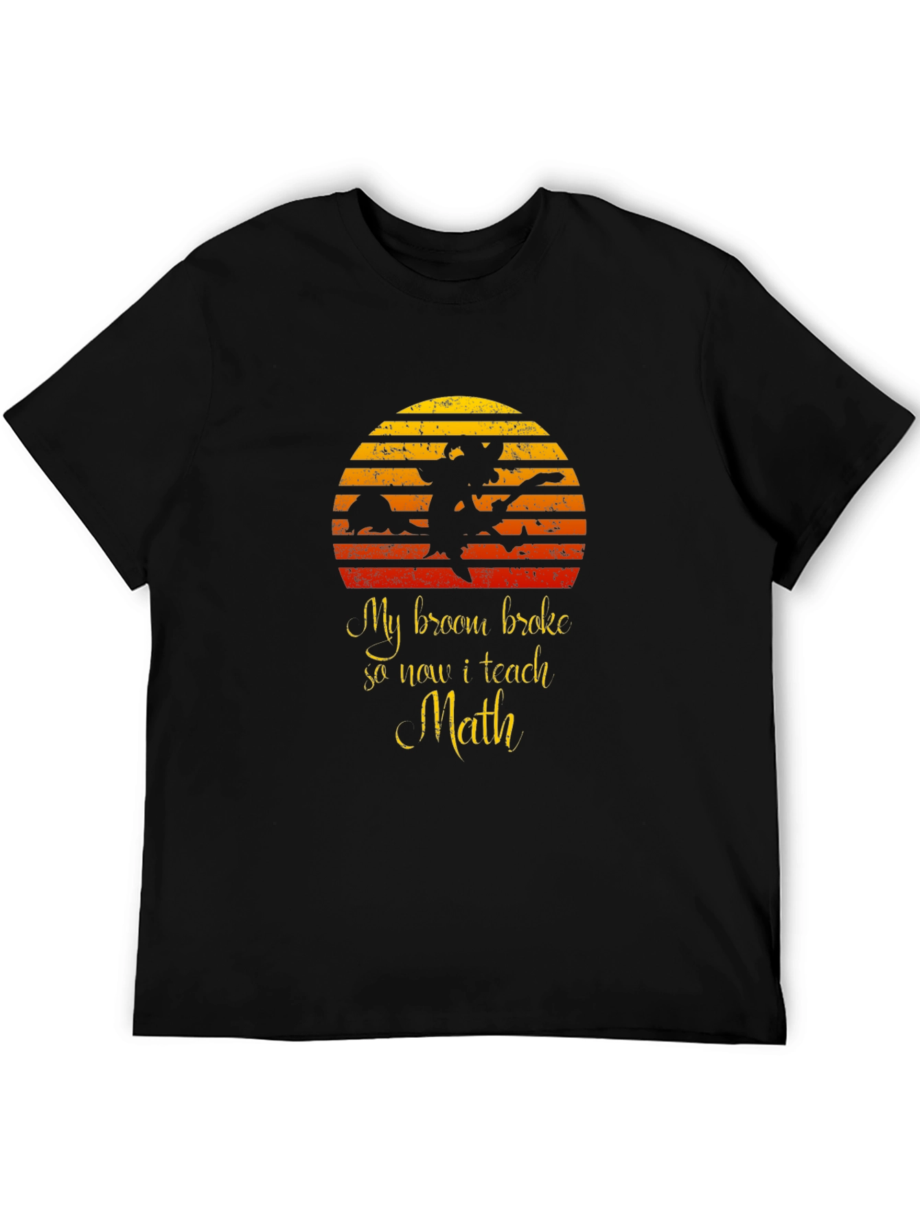 Funny Witch Math Teacher T-Shirt