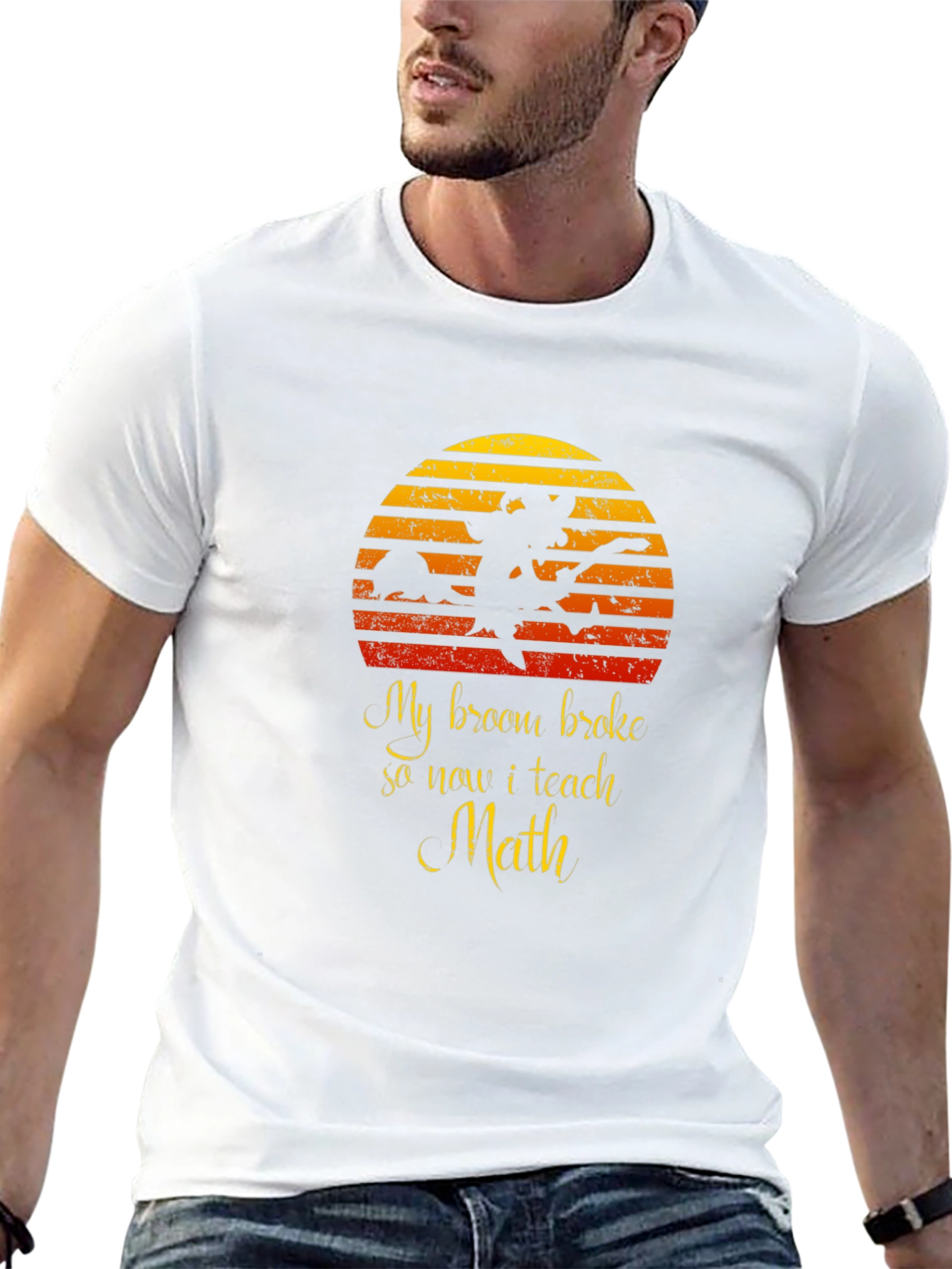 Funny Witch Math Teacher T-Shirt