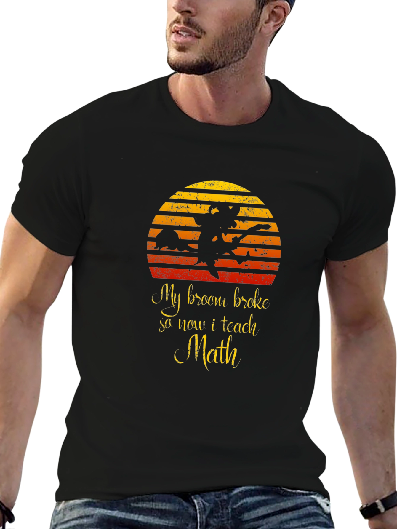Funny Witch Math Teacher T-Shirt