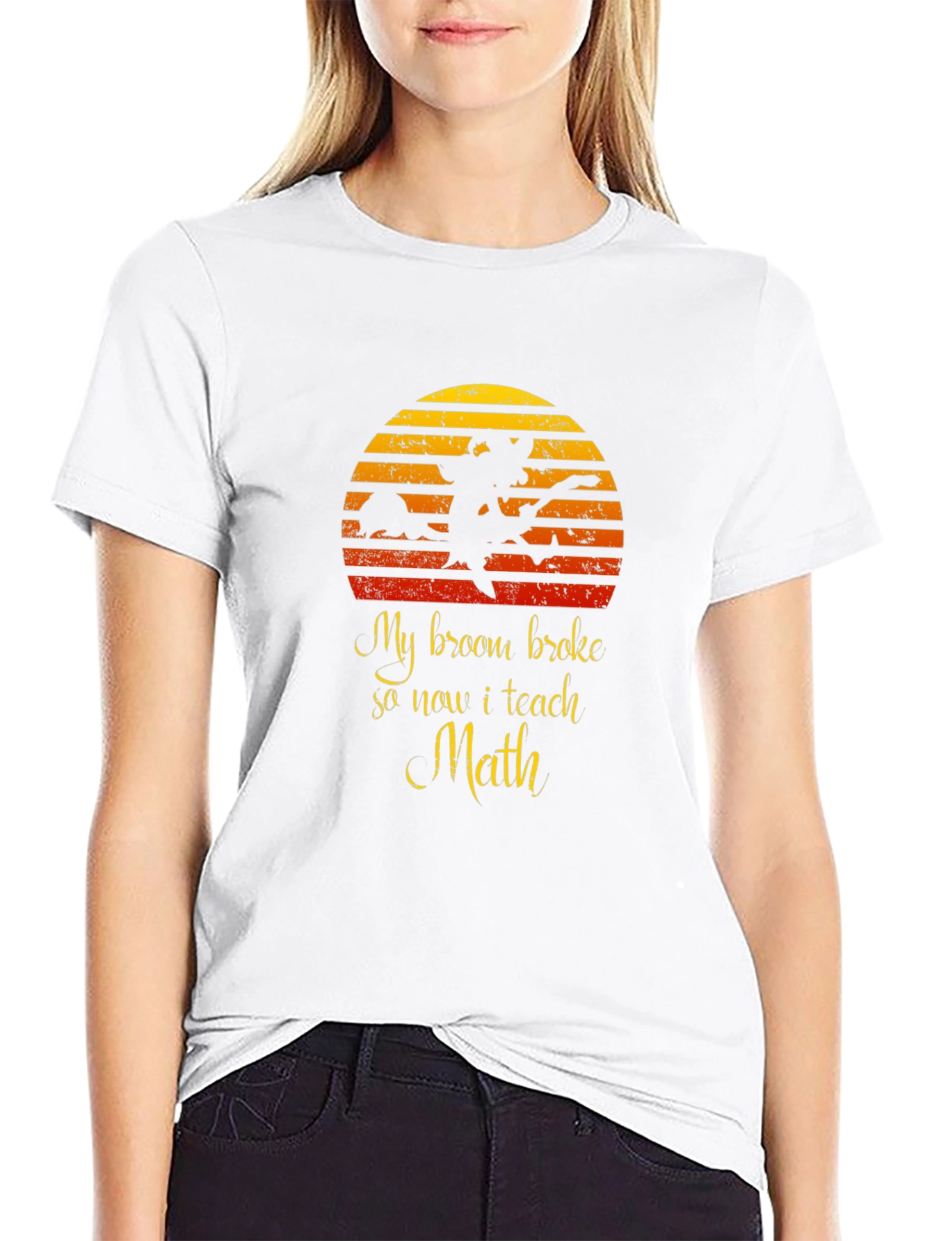 Funny Witch Math Teacher T-Shirt