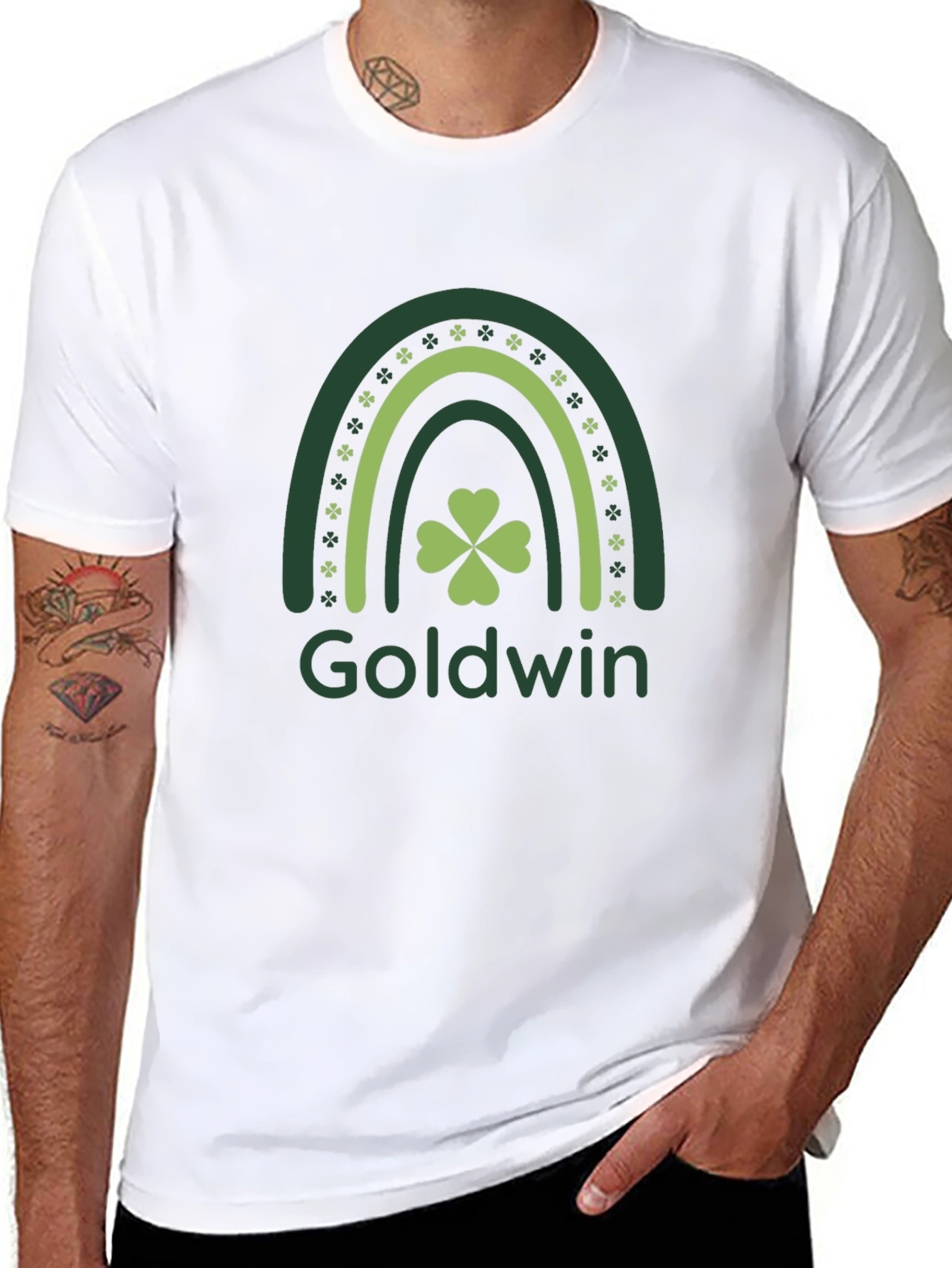 St. Patricks Day Goldwin Rainbow T-Shirt