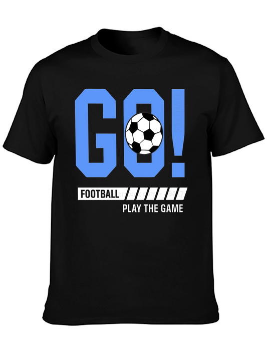Go Football Play the Game Black T-shirt