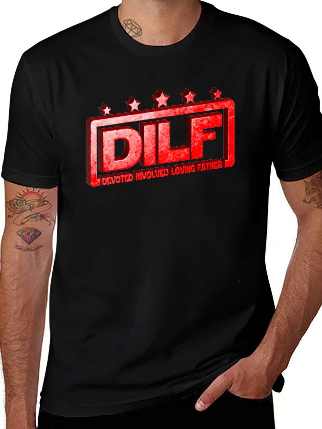 DILF Devoted Loving Father Graphic Tee