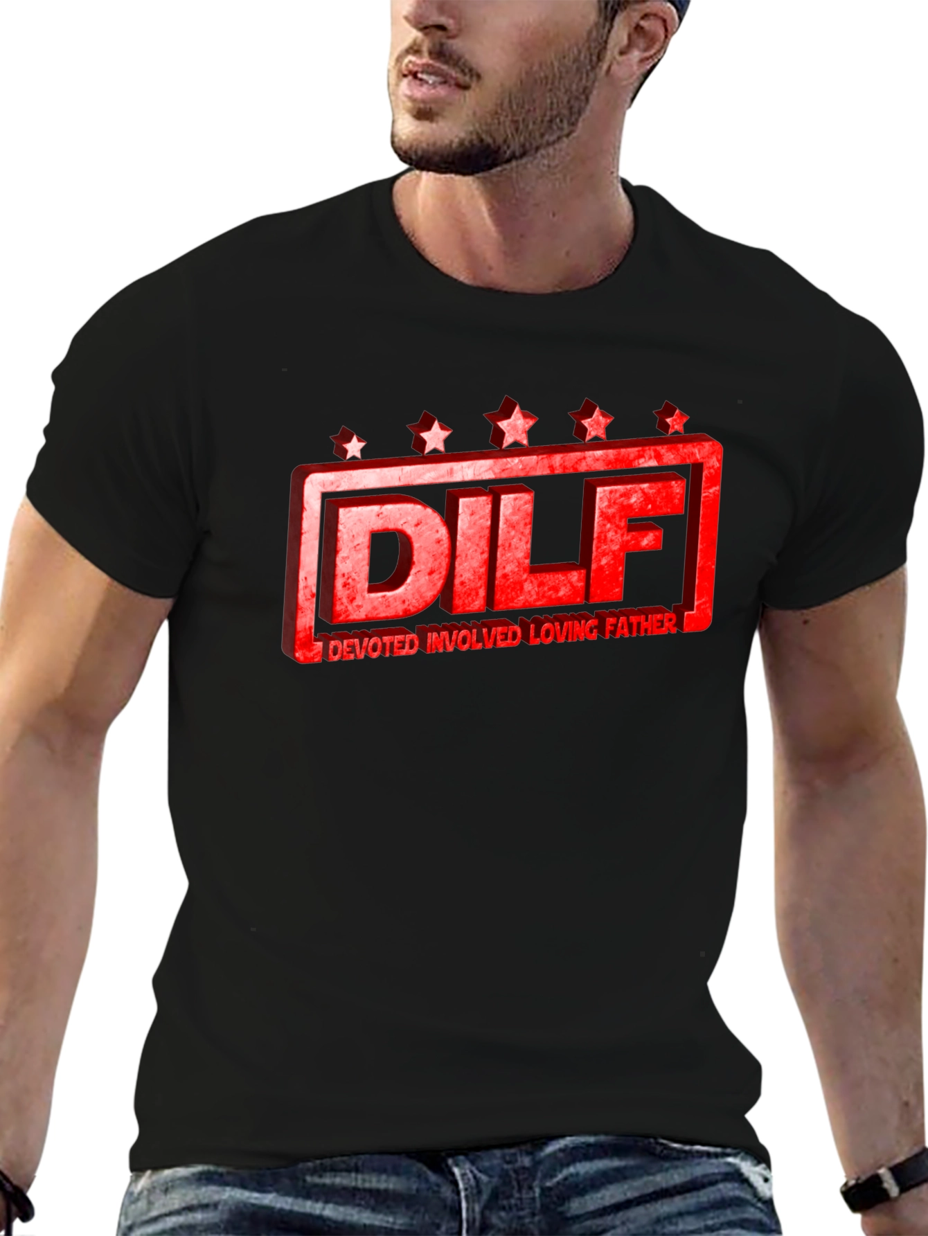 DILF Devoted Loving Father Graphic Tee
