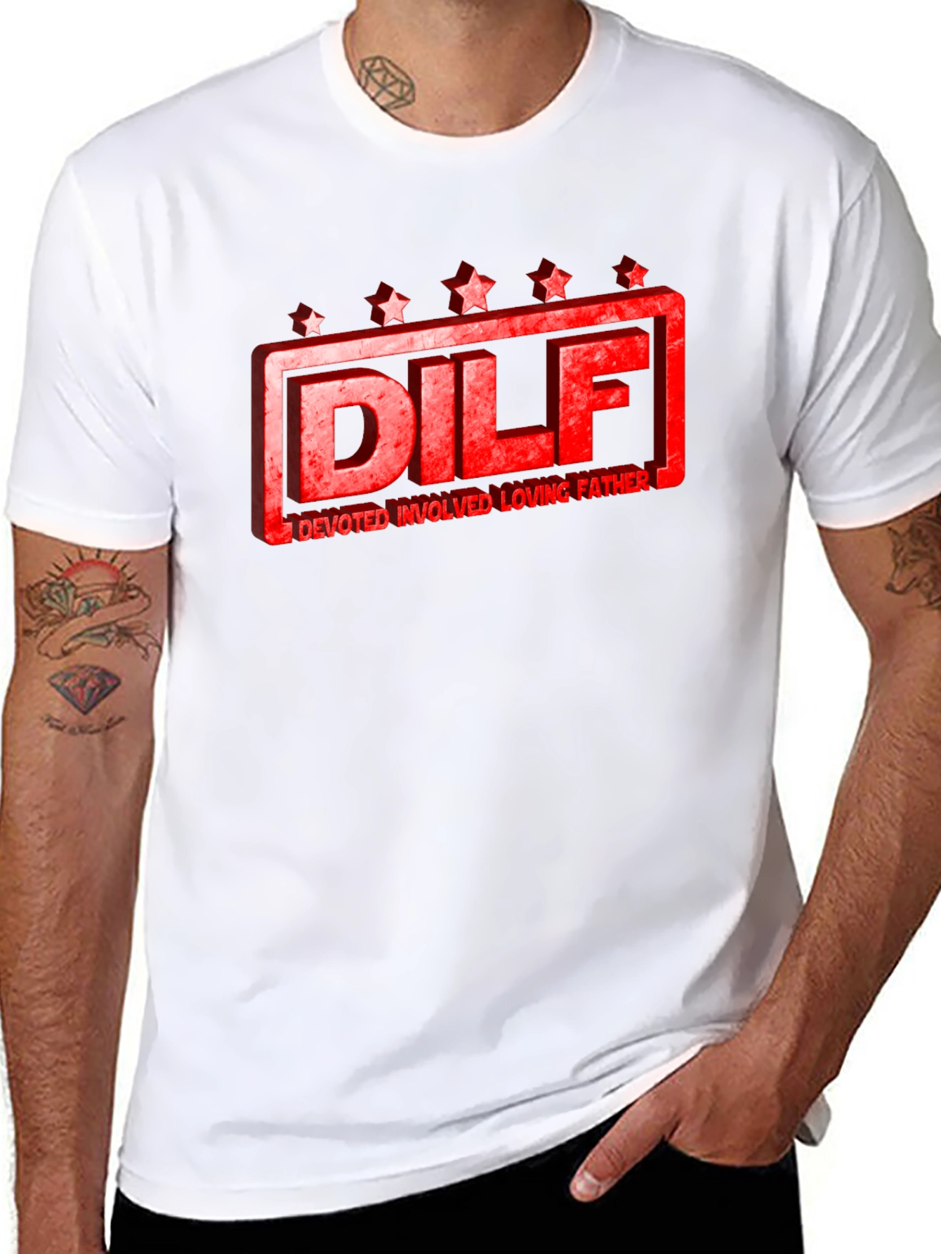 DILF Devoted Loving Father Graphic Tee